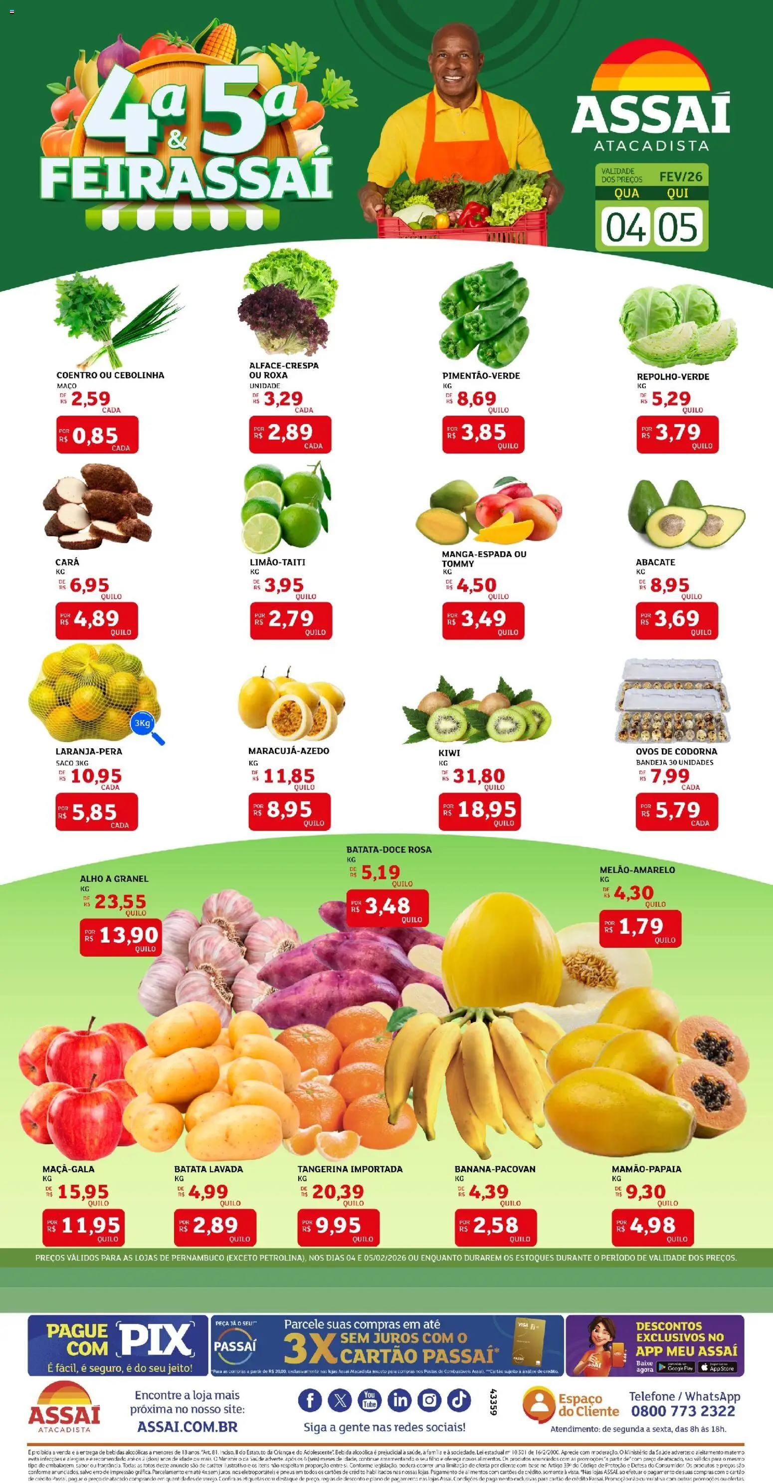 Assaí Atacadista Folheto - válido de 04.02.2026 | Página: 1