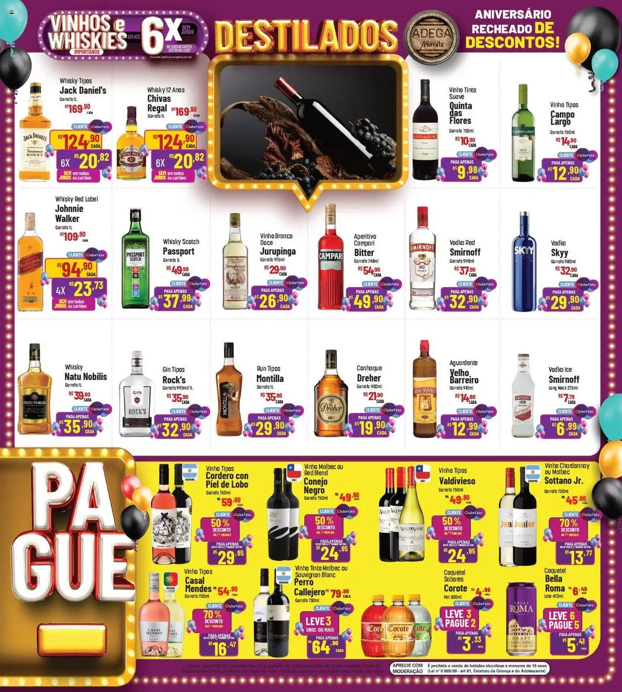 Super Muffato Folheto - válido de 12.08.2025 | Página: 11 | Produtos: Cará, Whisky, Flores, Gin