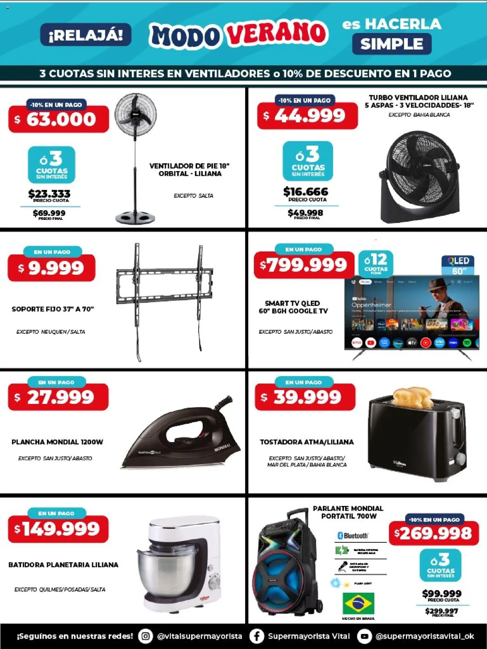 Vital - Especial de nonfood │ válido desde el 05.01.2026 | Página: 2 | Productos: Batidora, Tostadora, Parlante, Plancha