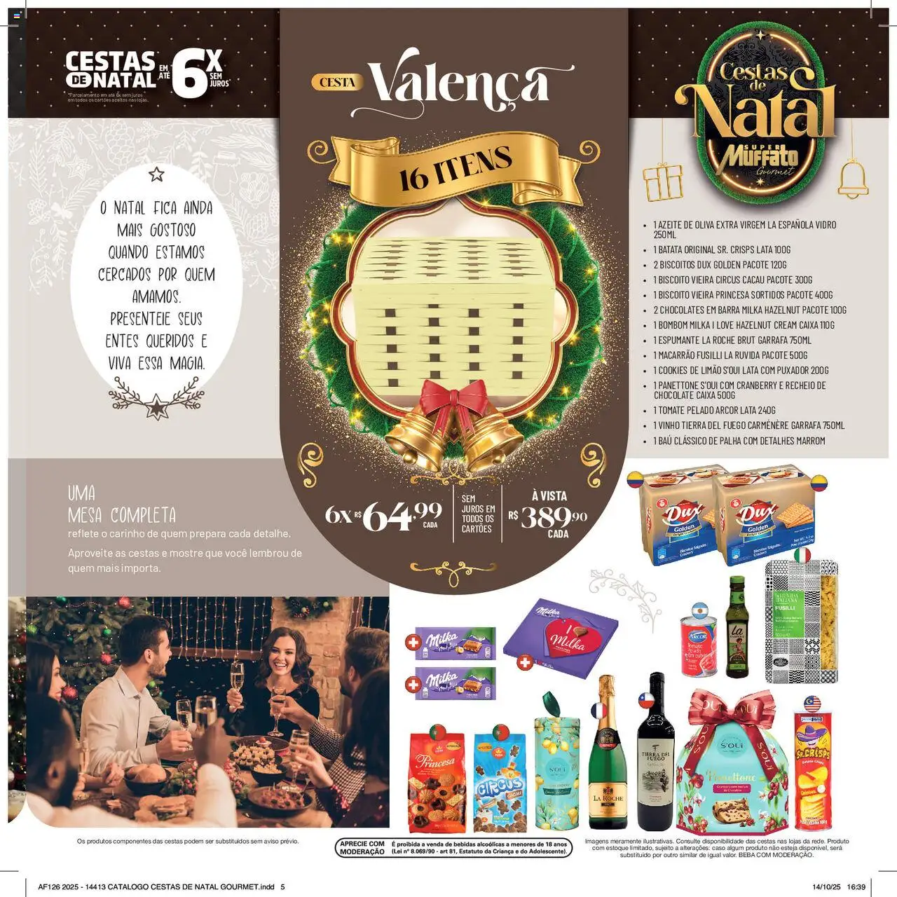 Super Muffato Folheto - válido de 13.10.2025 | Página: 5 | Produtos: Cranberry, Panettone, Vinho, Bombom