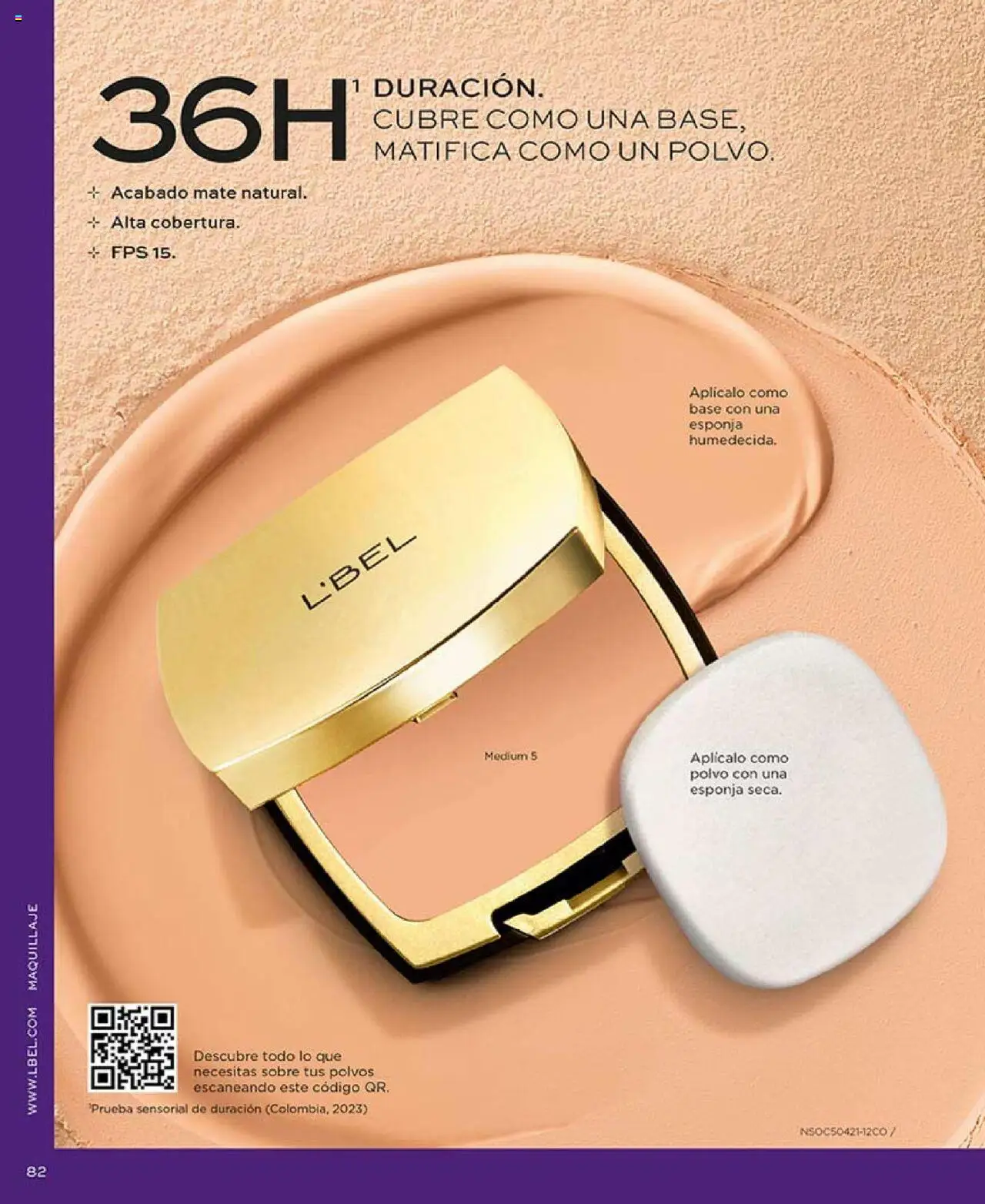 Catálogo L'Bel válido desde 29.07.2025 | Página: 82 | Productos: Esponja, Maquillaje, Polvo