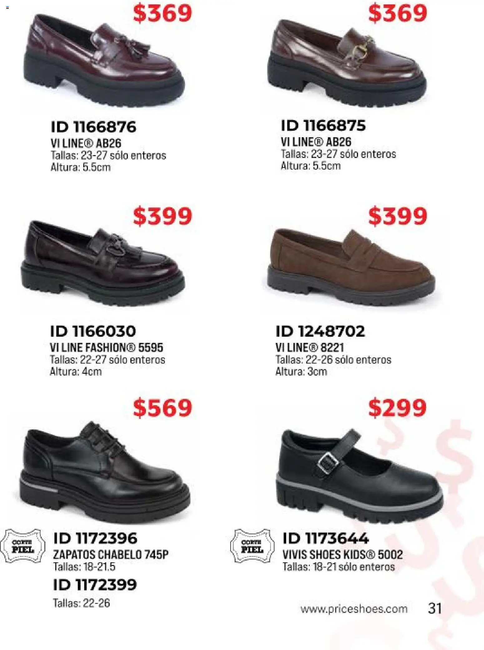 Nuevas ofertas de Price Shoes válidas en toda la República Mexicana desde el 27.11.2025. ¡Encuentra las mejores ofertas en Price Shoes catálogo Mini otoño / invierno! | Página: 31