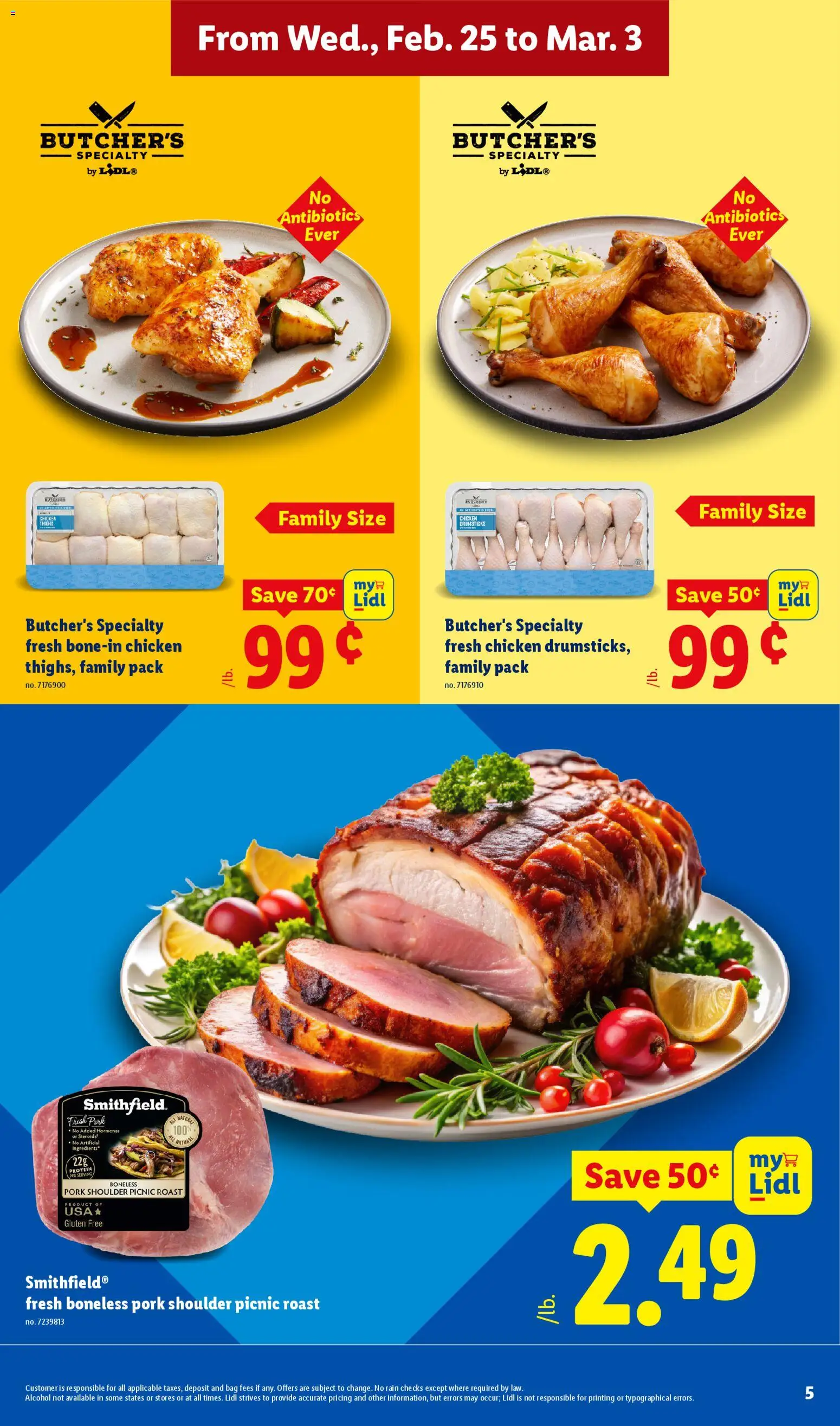 Lidl Weekly Ad - valid from 25.02.2026 | Page: 5 | Products: Pork, Bag