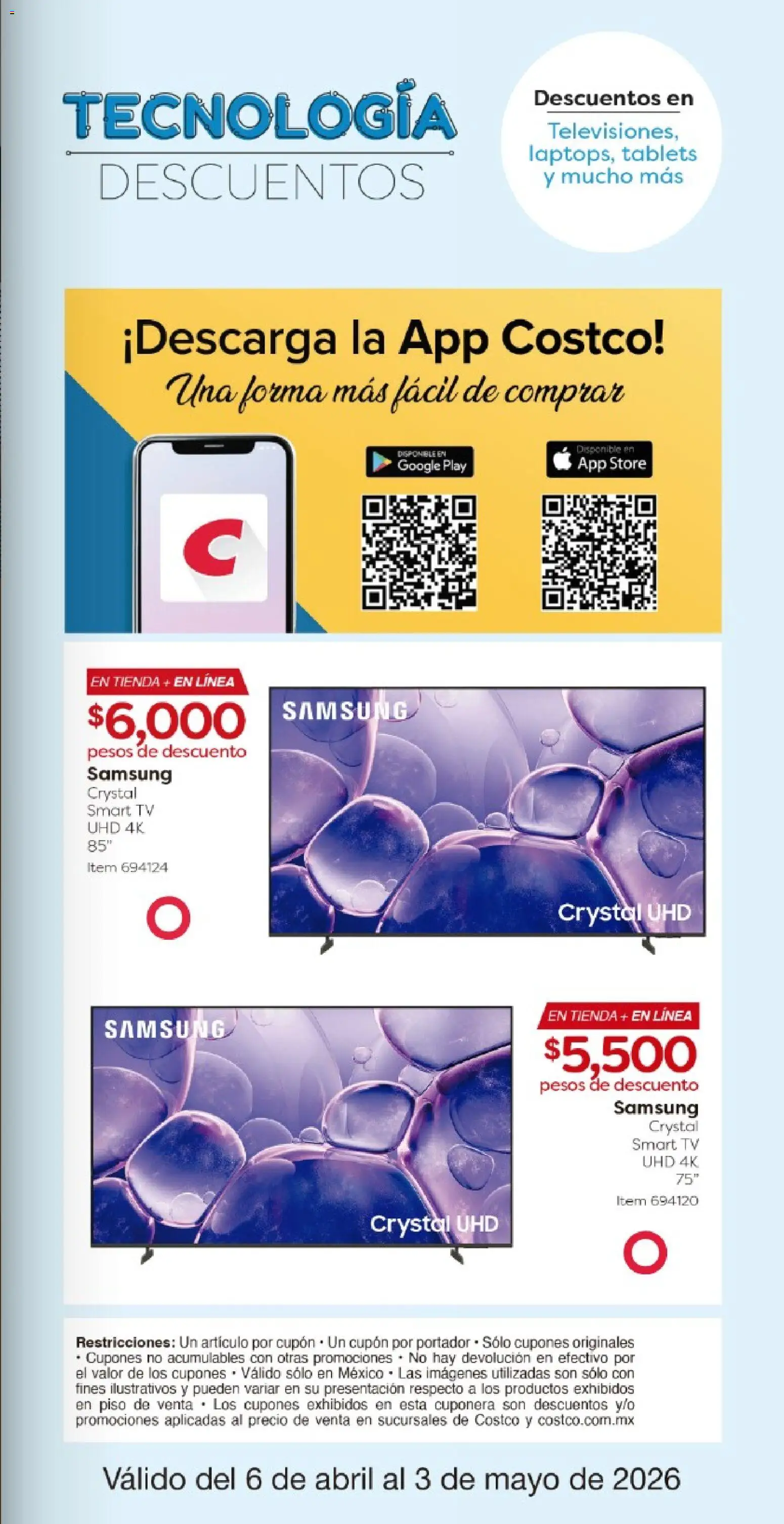 Nuevas ofertas de Costco válidas en toda la República Mexicana desde el 06.04.2026. ¡Encuentra las mejores ofertas en Costco catálogo! | Página: 3