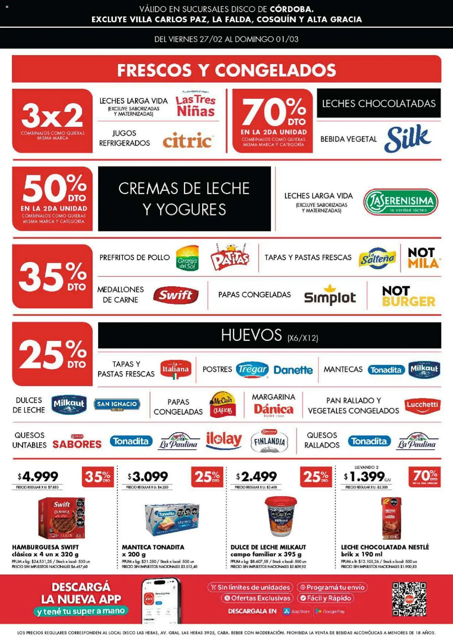 Disco - Ofertas | Córdoba │ válido desde el 26.02.2026 | Página: 4 | Productos: Huevos, Chocolatada, Margarina, Pan rallado
