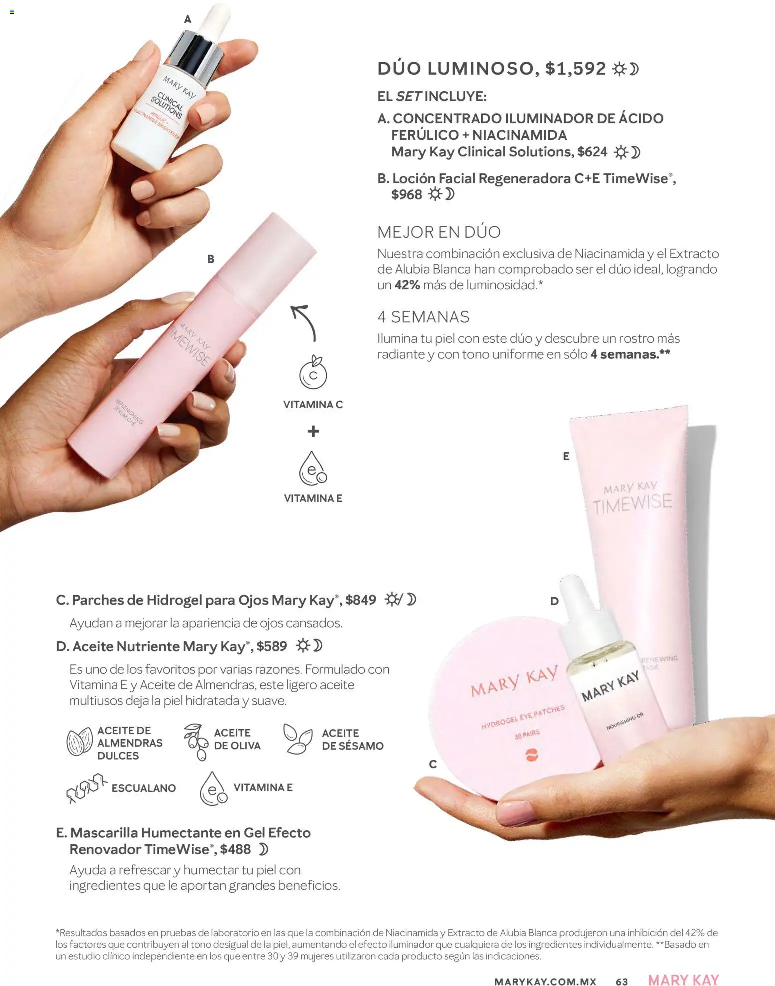 Nuevas ofertas de Mary Kay válidas en toda la República Mexicana desde el 01.03.2026. ¡Encuentra las mejores ofertas en Mary Kay catálogo! | Página: 63