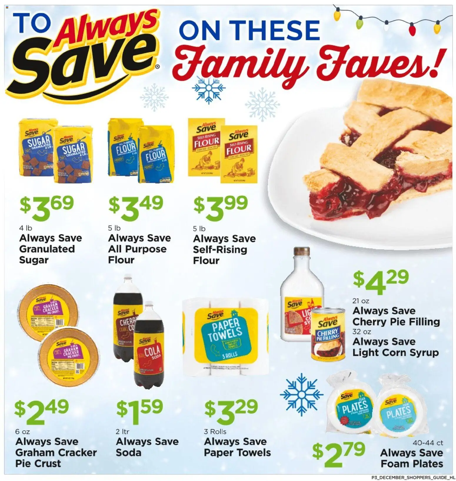 Homeland Bring Savings Home Shopper's Guide - valid from 01.12.2025 | Page: 3 | Products: Corn, Sugar, Cherry Pie
