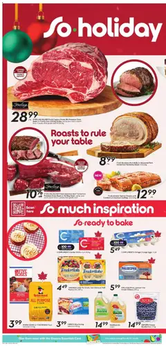 Preview of Sobeys weekly flyer / circulaire from shop Sobeys valid from 04.12.2025 | Page: 5 | Products: Oven, Table, Butter, Eggs