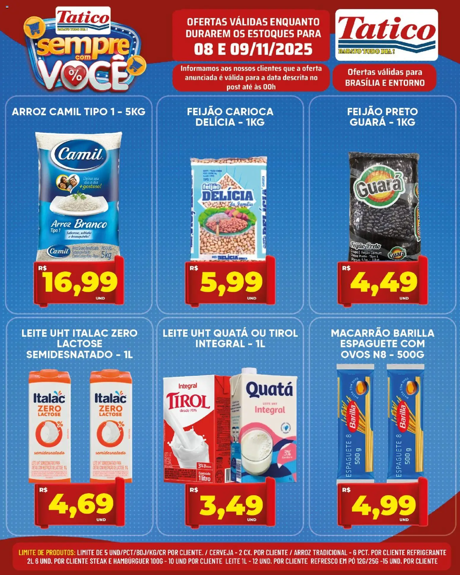 Tatico Folheto - válido de 10.11.2025 | Página: 17 | Produtos: Feijão, Pó, Ovos, Hambúrguer