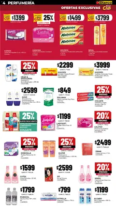 Vista previa Diarco - Ofertas Pueblo Interior válido desde el 27.10.2025 | Página: 4 | Productos: Toallas, Shampoo, Tintura, Protectores diarios