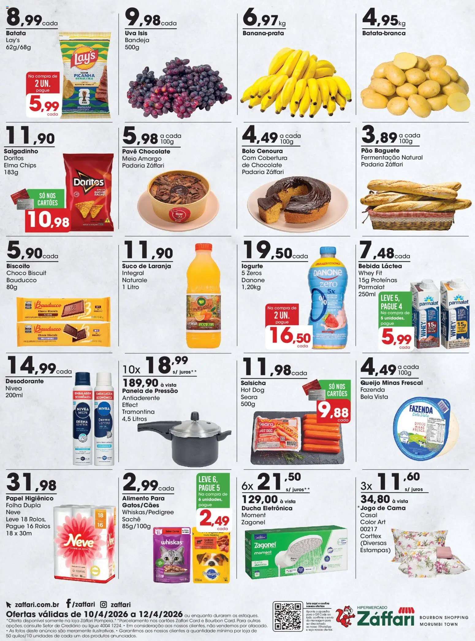 Zaffari Folheto - válido de 10.04.2026 | Página: 2 | Produtos: Cama, Salsicha, Panela de pressão, Carne