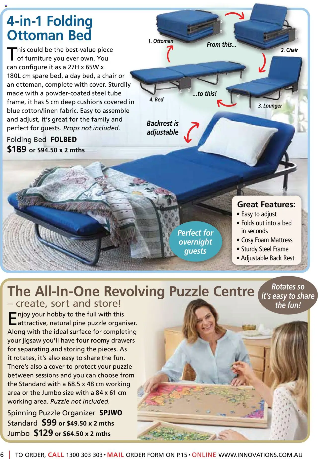 Innovations catalogue - valid from 27.08.2025 | Page: 6 | Products: Chair, Ottoman, Bed, Mattress