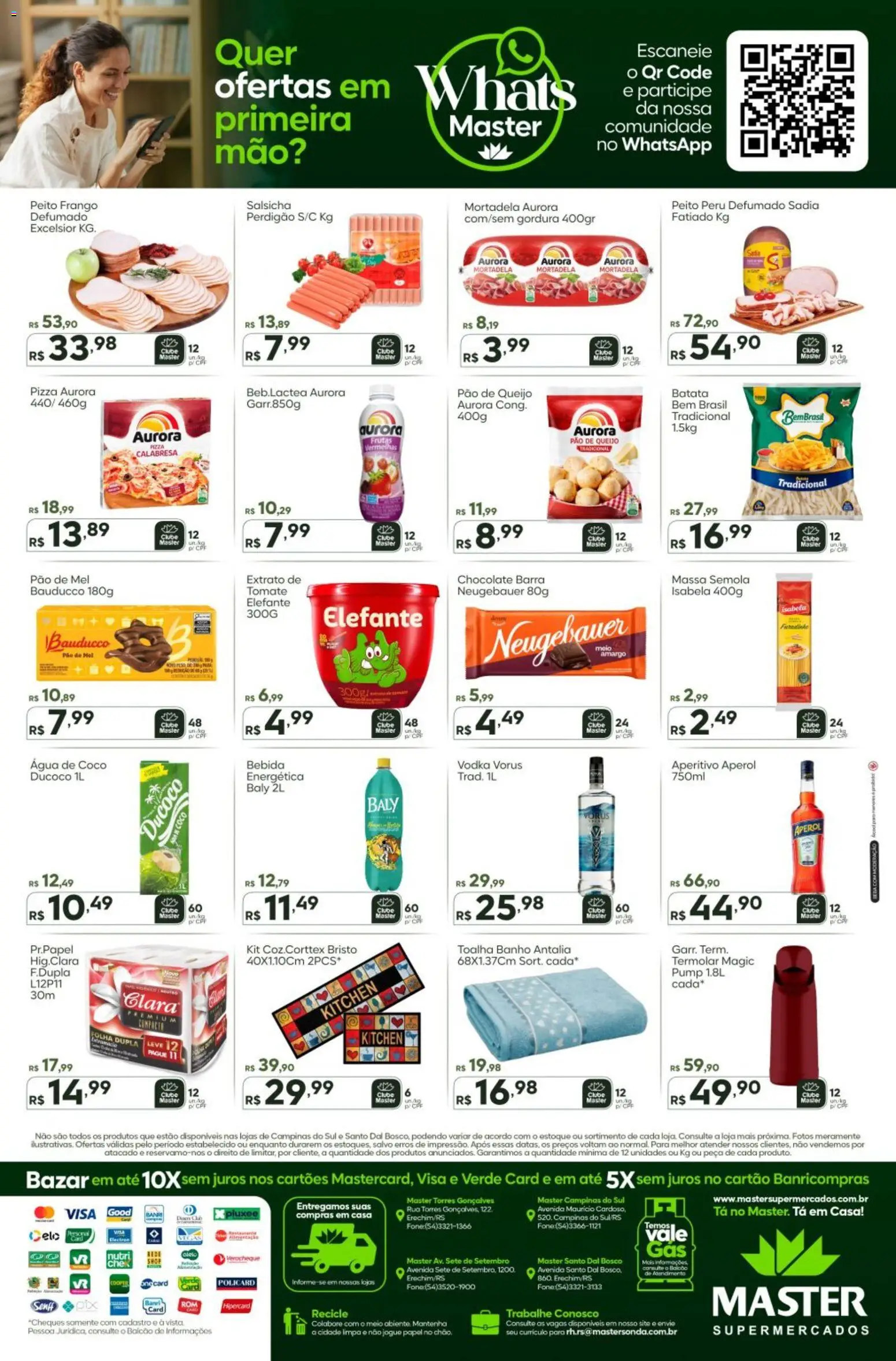 Master Folheto - válido de 27.10.2025 | Página: 2 | Produtos: Queijo, Chocolate, Pizza, Massa