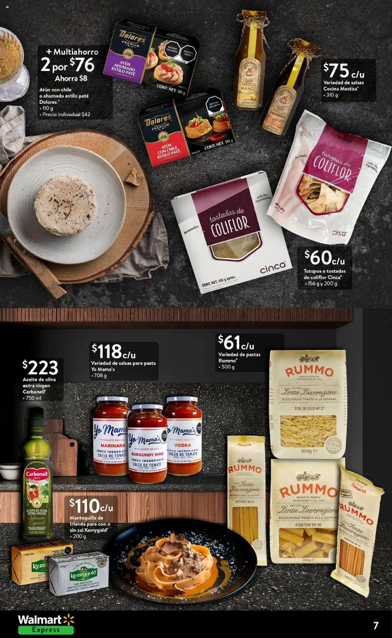 Nuevas ofertas de Walmart Express válidas en toda la República Mexicana desde el 14.10.2025. ¡Encuentra las mejores ofertas en Walmart Express - Folleto! | Página: 7 | Productos: Atún, Mantequilla, Mango, Aceite