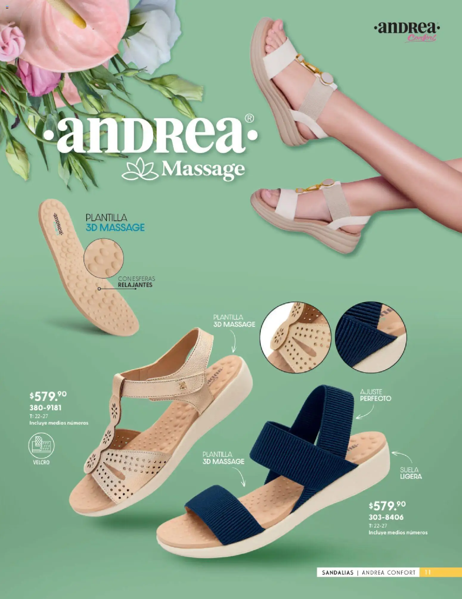 Nuevas ofertas de Andrea válidas en toda la República Mexicana desde el 25.01.2026. ¡Encuentra las mejores ofertas en Andrea catálogo Calzado Confort ! | Página: 11 | Productos: Sandalias