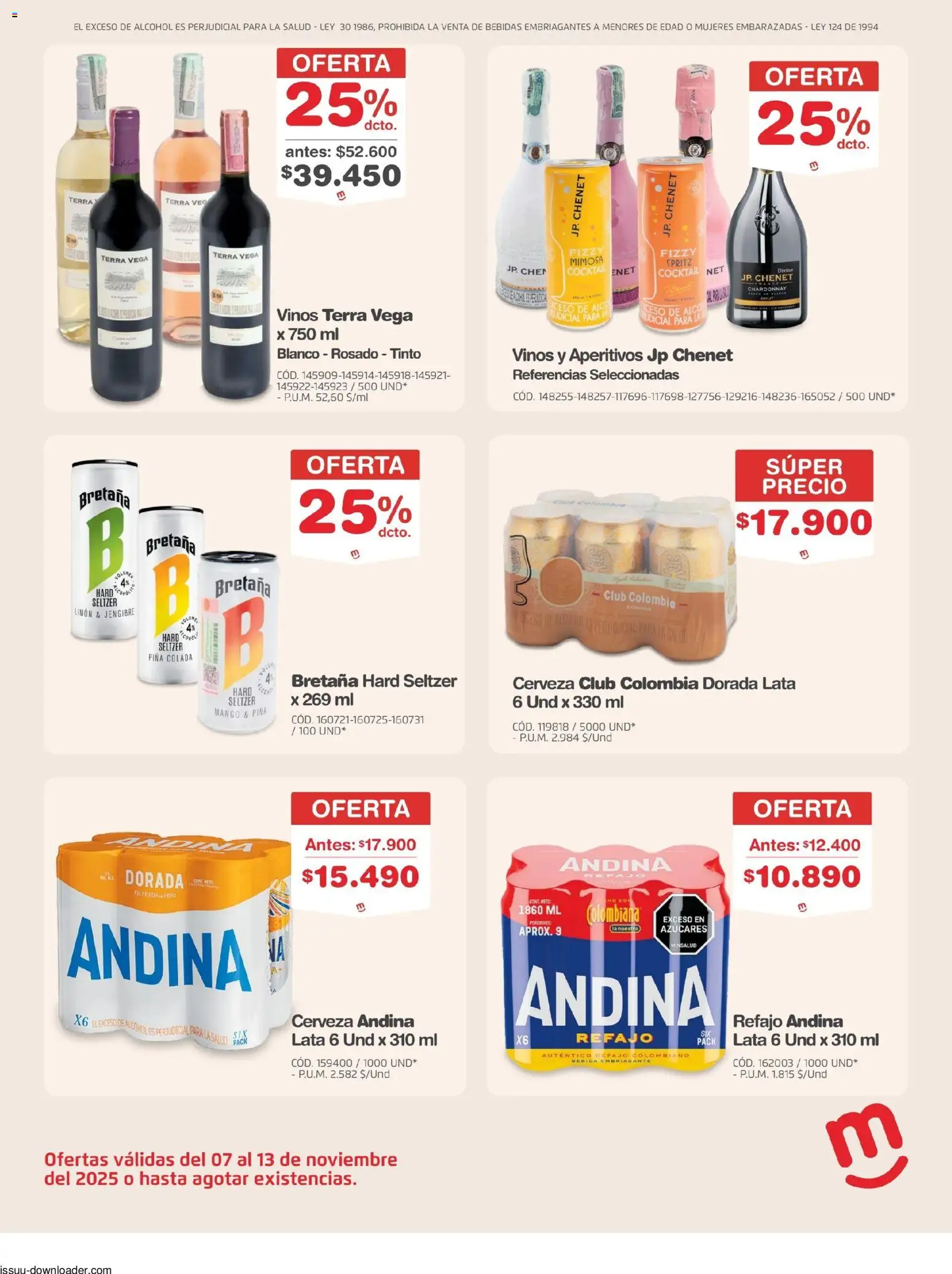 Makro revista - valida desde el 07.11.2025 | Página: 16 | Productos: Limón, Mango, Tintura, Cerveza