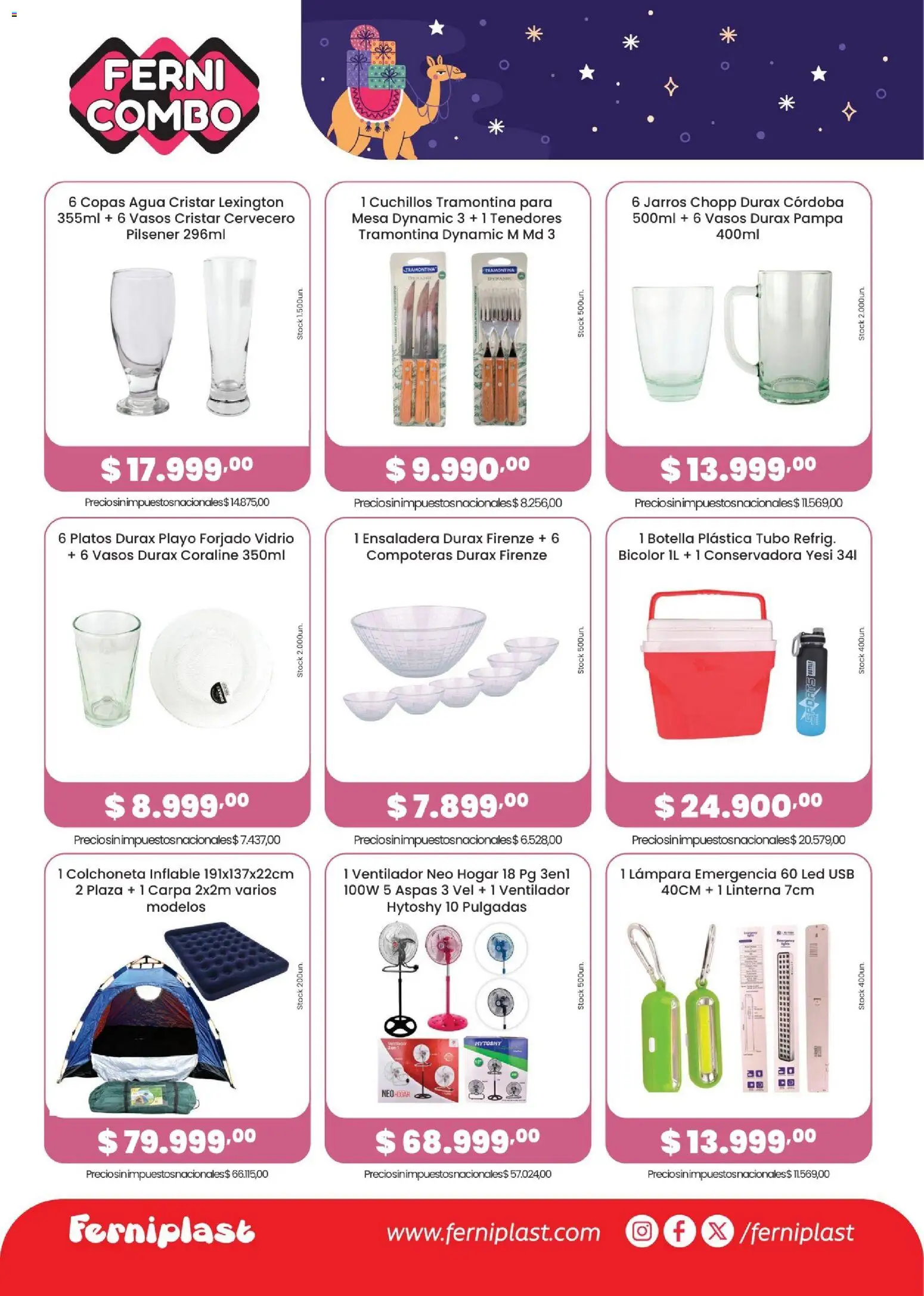 Ferniplast catálogo │ válido desde el 26.12.2025 | Página: 4 | Productos: Conservadora, Usb, Botella, Mesa