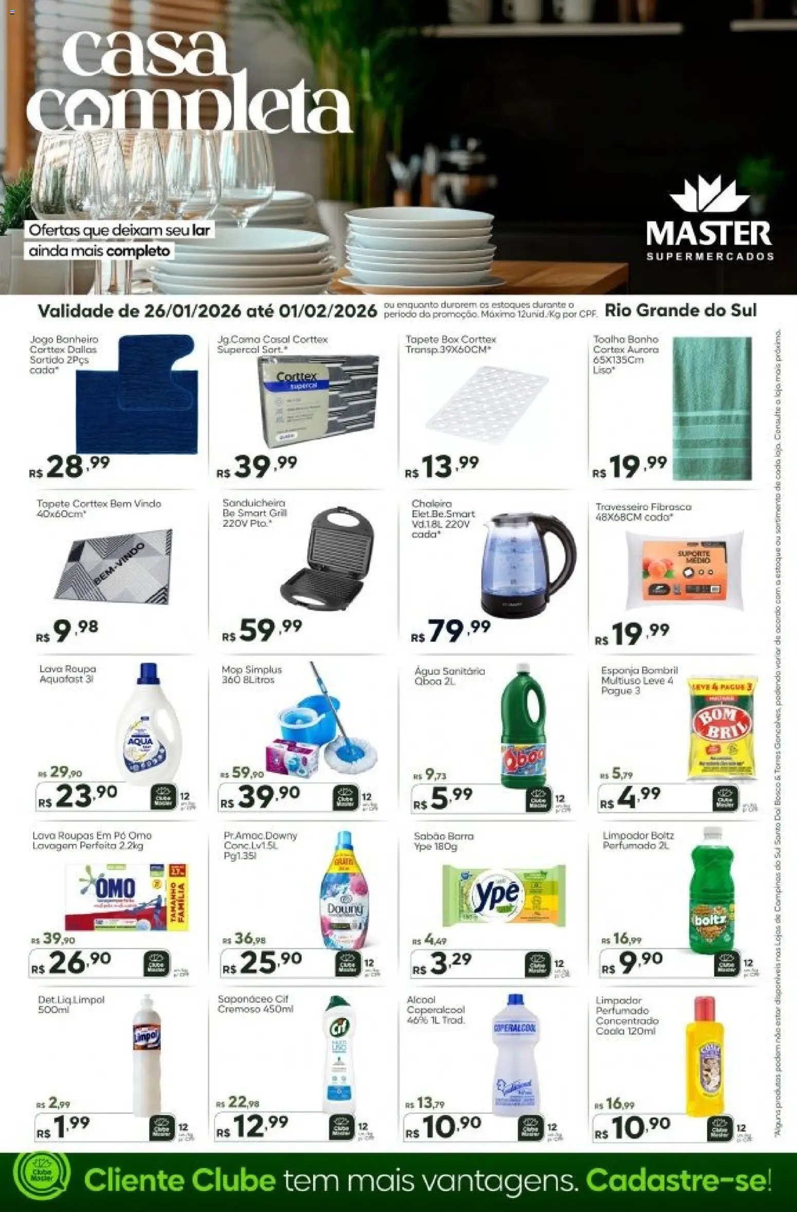 Master Folheto - válido de 26.01.2026 | Página: 1 | Produtos: Grill, Chaleira, Esponja, Sabão