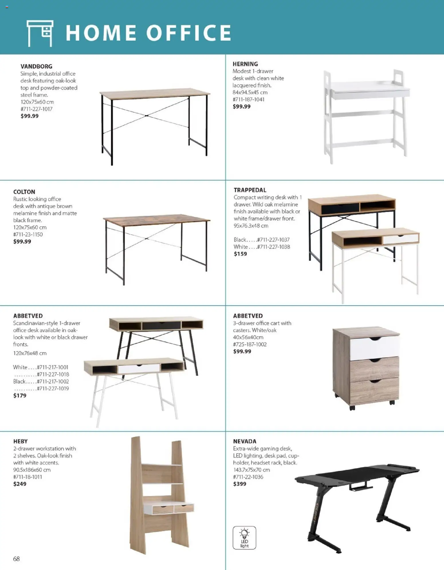 JYSK flyer valid from 01.01.2026 | Page: 68 | Products: Office desk