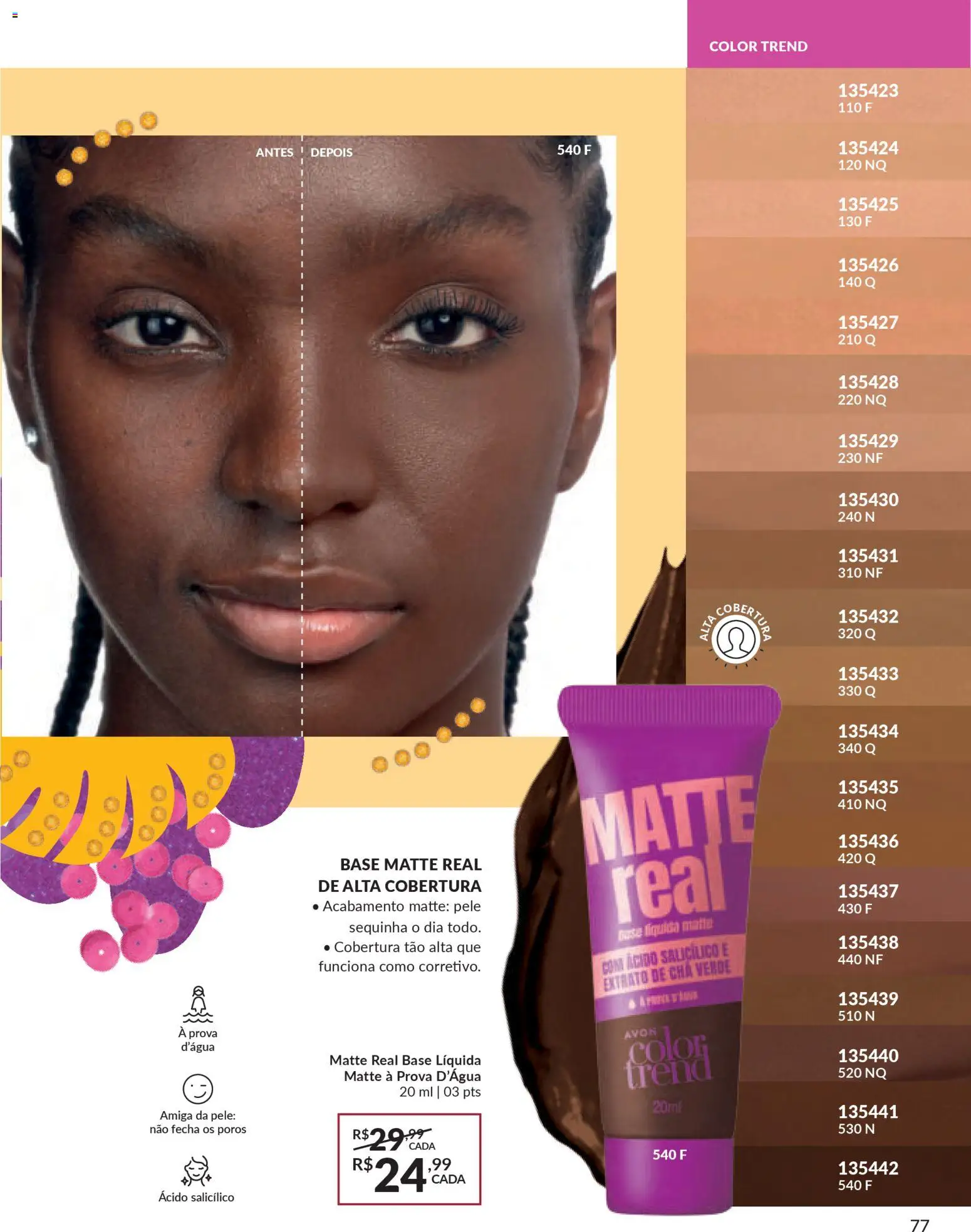 Avon Folheto - válido de 06.01.2026 | Página: 77 | Produtos: Base, Chá, Chá verde