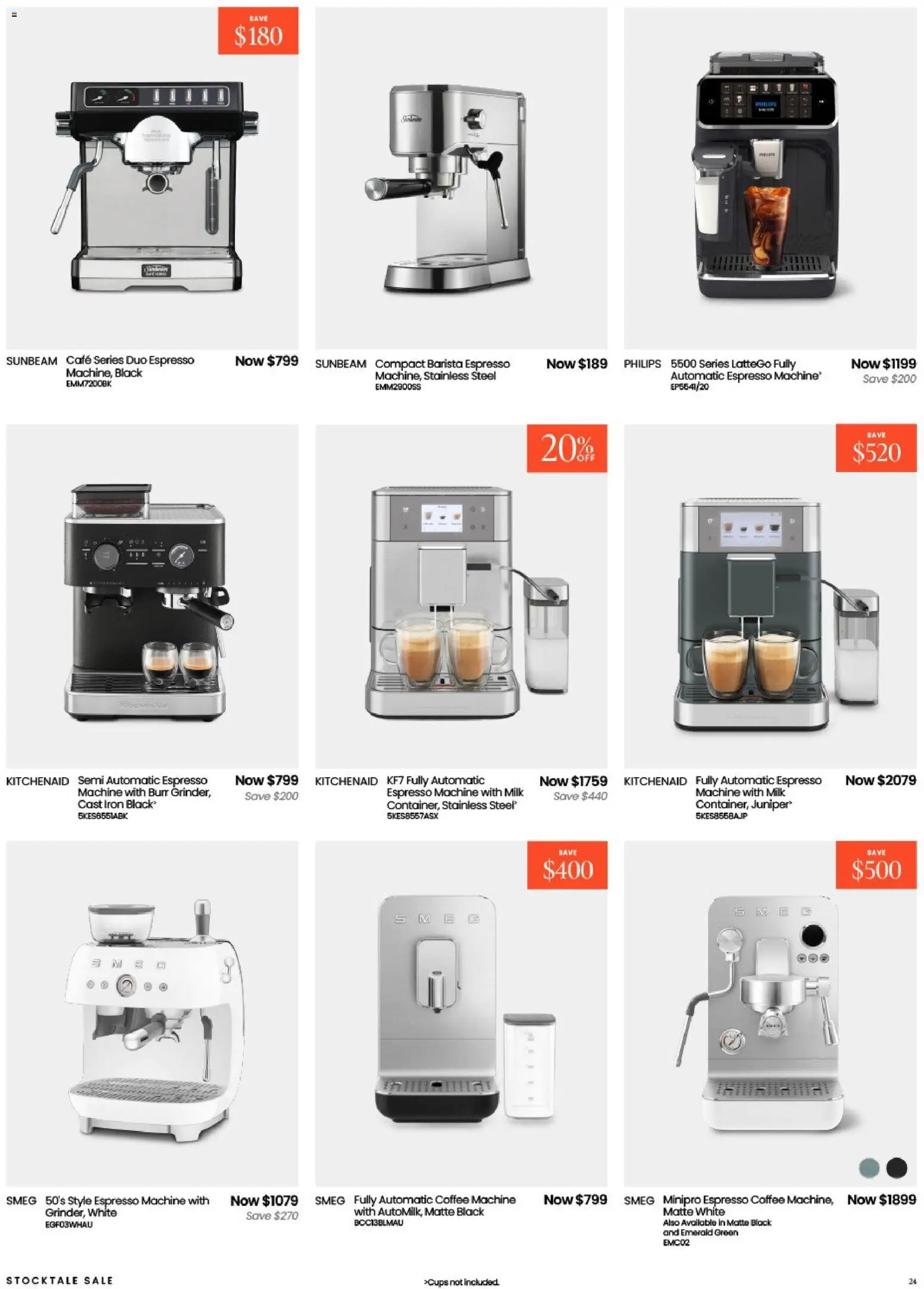 Myer catalogue - valid from 26.12.2025 | Page: 24 | Products: Cups, Milk, Iron, Espresso machine