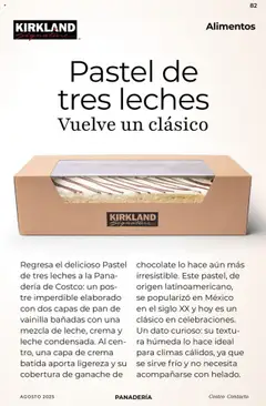 Nuevas ofertas de Costco válidas en toda la República Mexicana desde el 07.08.2025. ¡Encuentra las mejores ofertas en Pastel de tres leches, Delicioso pastel de tres leches elaborado con dos capas de pan de vainilla bañadas con una mezcla de leche, crema y leche condensada. Al centro, una capa de crema batida aporta ligereza y su cobertura de ganache de chocolate lo hace aún más irresistible.! | Página: 82 | Productos: Leche, Pastel, Chocolate, Panadería