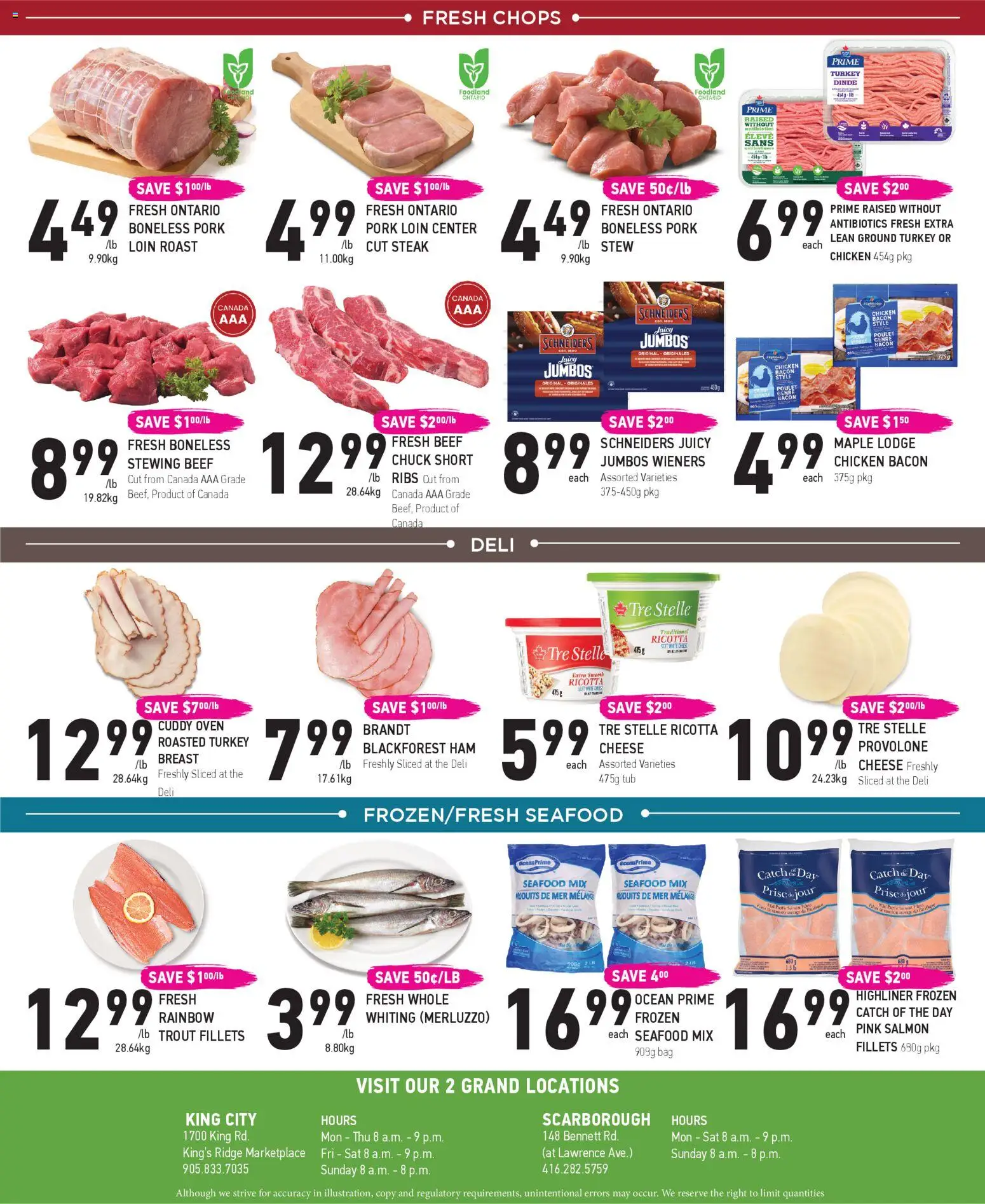 Coppas Fresh Market flyer valid from 12.03.2026 | Page: 4 | Products: Oven, Cheese, Chicken, Pork