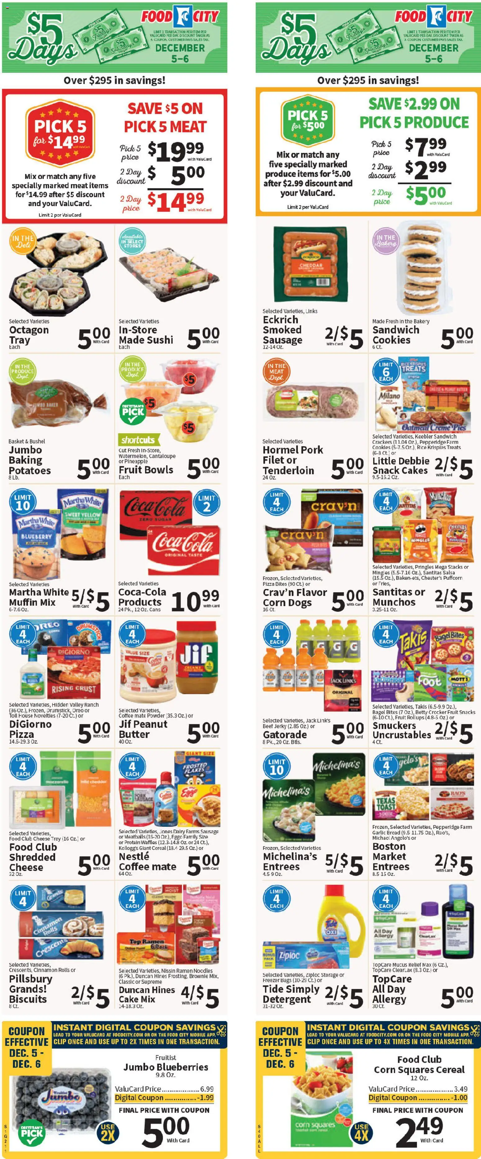 Food City Weekly Ad - valid from 03.12.2025 | Page: 1 | Products: Pork, Rice, Cookies, Muffin