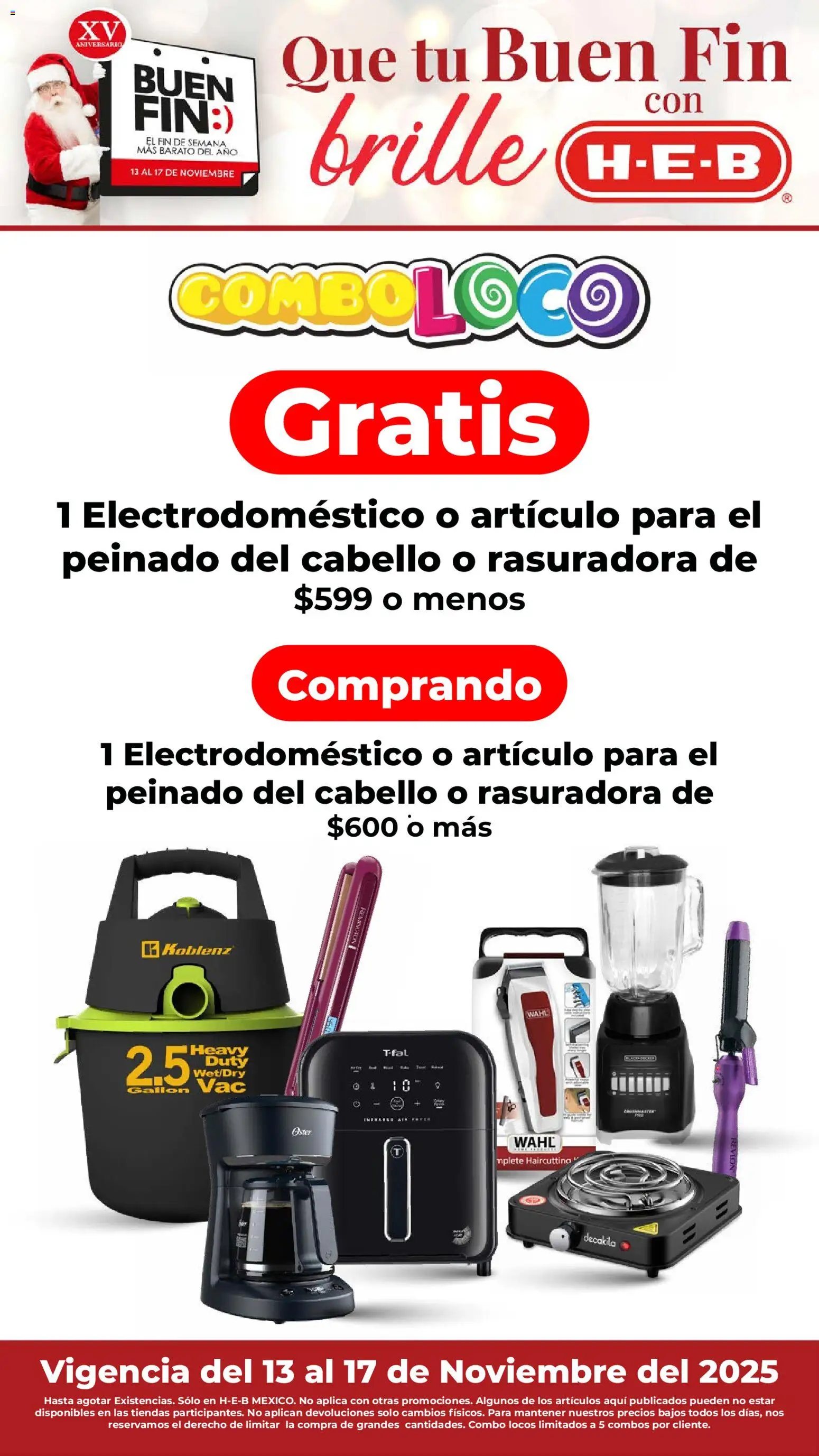 Nuevas ofertas de H-E-B válidas en toda la República Mexicana desde el 13.11.2025. ¡Encuentra las mejores ofertas en H-E-B Buen Fin! | Página: 3 | Productos: Rasuradora