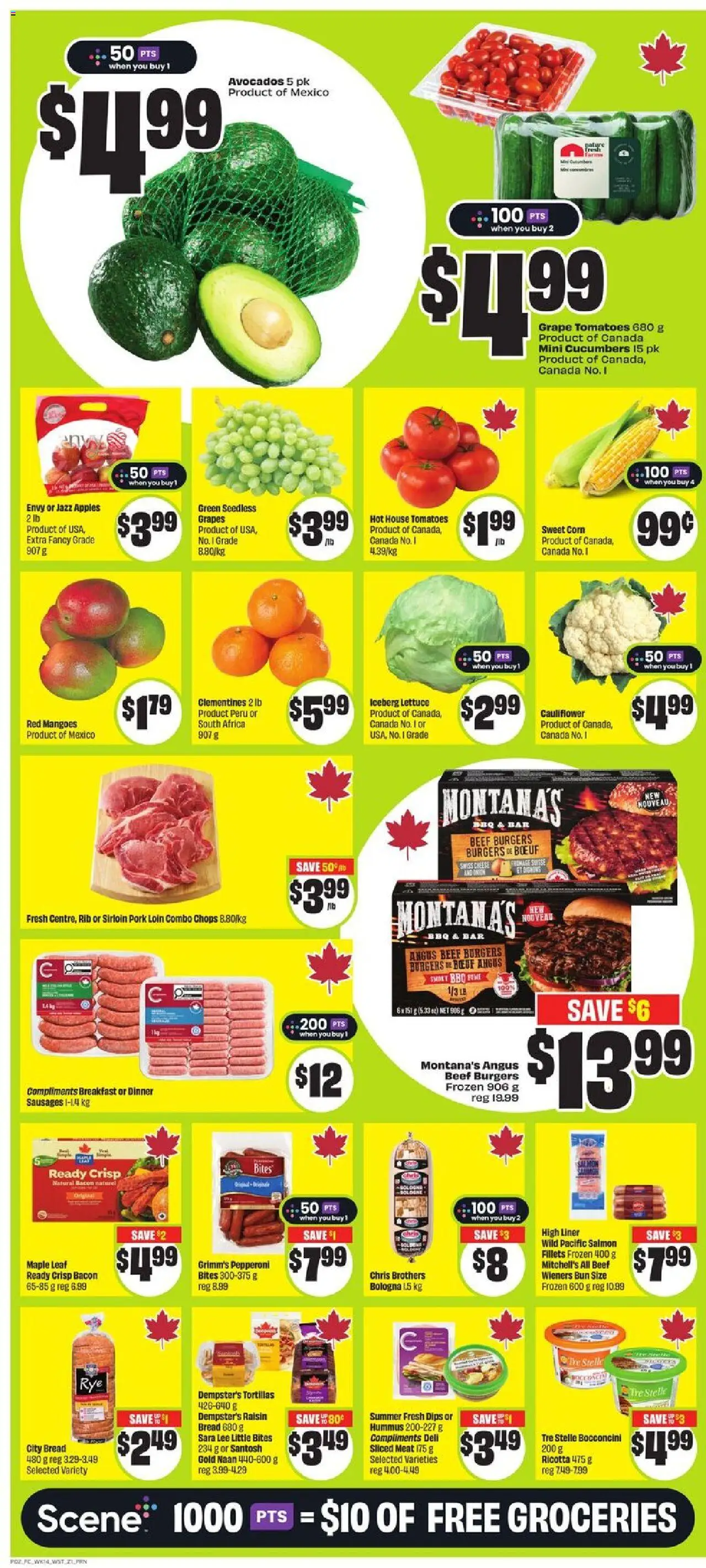 FreshCo flyer valid from 31.07.2025 | Page: 4 | Products: Beef, Bread, Pork, Apples