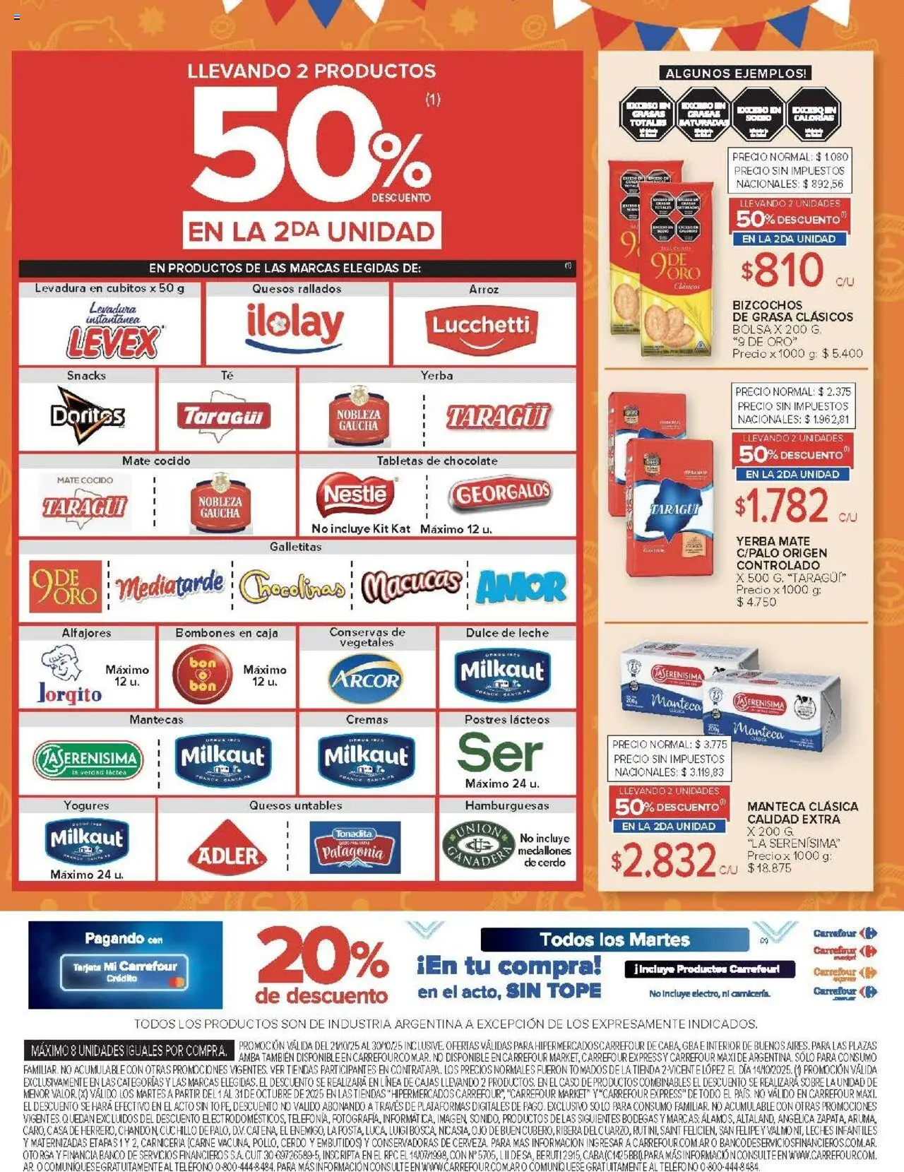 Carrefour ofertas │ válido desde el 21.10.2025 | Página: 10 | Productos: Bolsa, Sobre, Bombones, Yerba