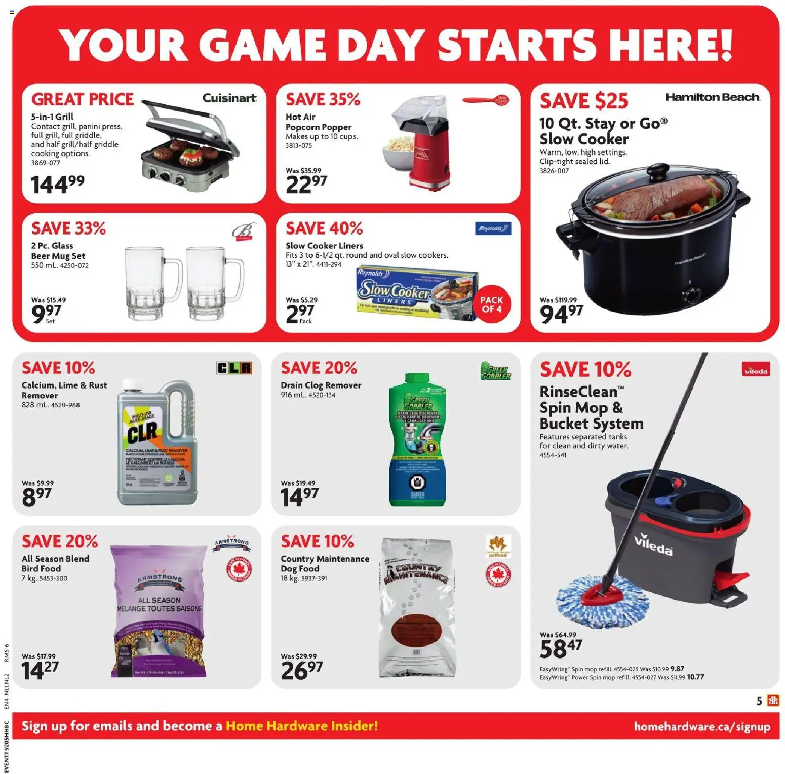 Home Hardware flyer valid from 29.01.2026 | Page: 6 | Products: Game, Grill, Cooker, Beer