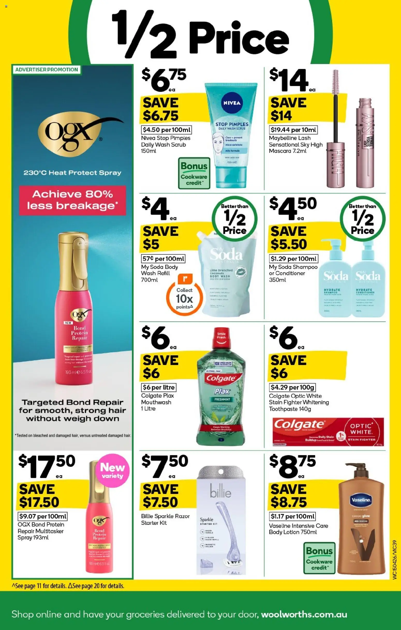 Woolworths catalogue - valid from 15.04.2026 | Page: 39 | Products: Shampoo, Scrub, Lotion, Lime