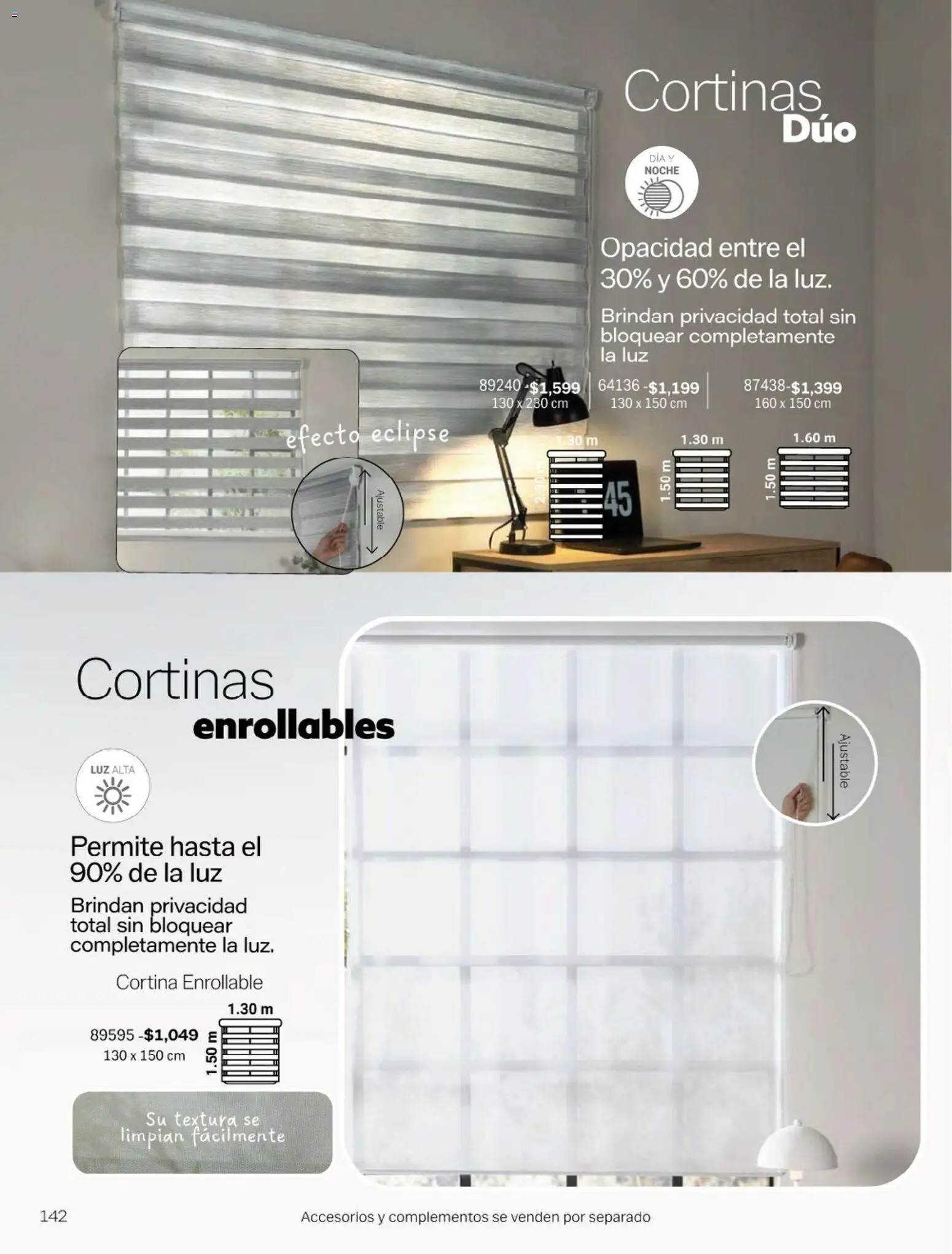 Nuevas ofertas de Vianney válidas en toda la República Mexicana desde el 23.01.2026. ¡Encuentra las mejores ofertas en Vianney catálogo Chavos! | Página: 144 | Productos: Cortinas