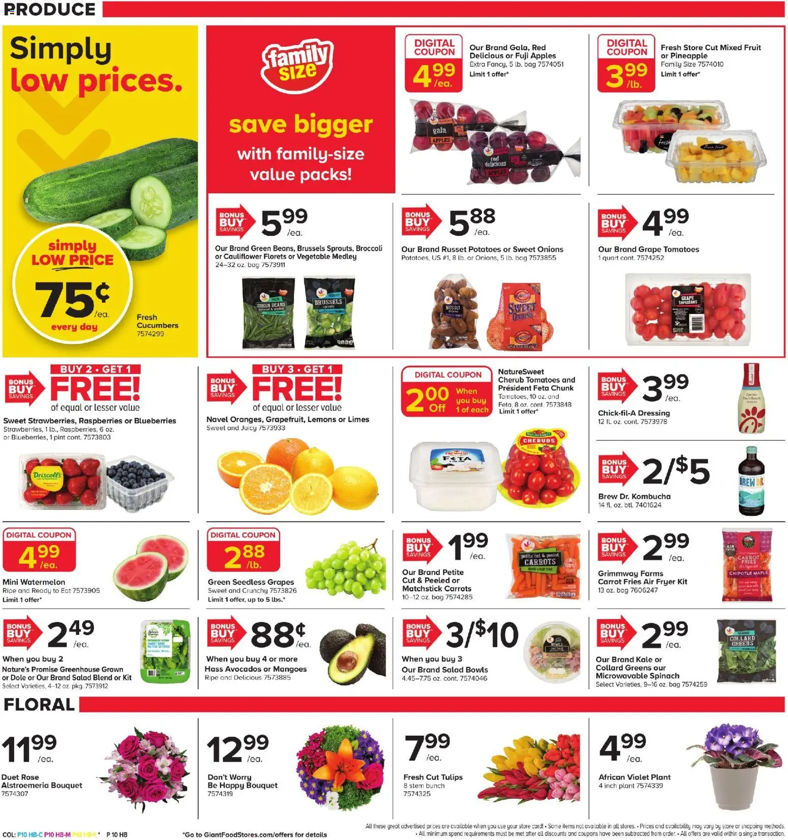 Giant Weekly Ad - valid from 23.01.2026 | Page: 8 | Products: Fryer, Broccoli, Kale, Apples