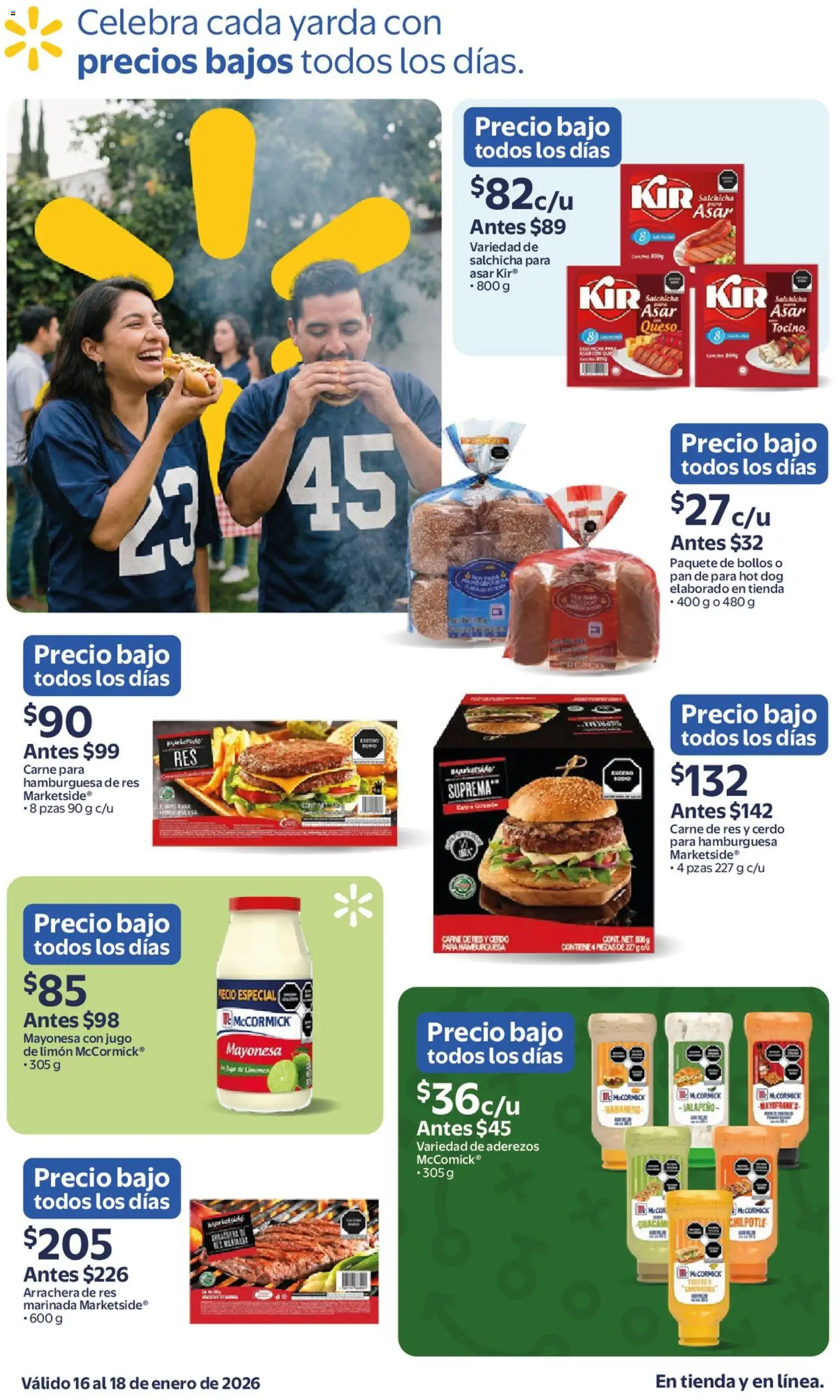 Nuevas ofertas de Walmart válidas en toda la República Mexicana desde el 16.01.2026. ¡Encuentra las mejores ofertas en Walmart catálogo Ofertas! | Página: 2 | Productos: Mayonesa, Queso, Pan, Jugo