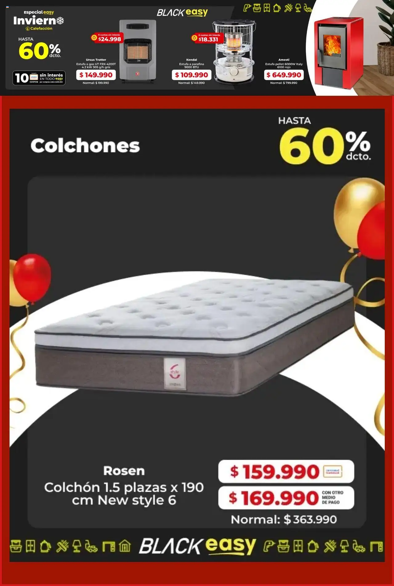 Easy ofertas  │ válido desde el 30.07.2025 | Página: 4 | Productos: Colchón, Estufa