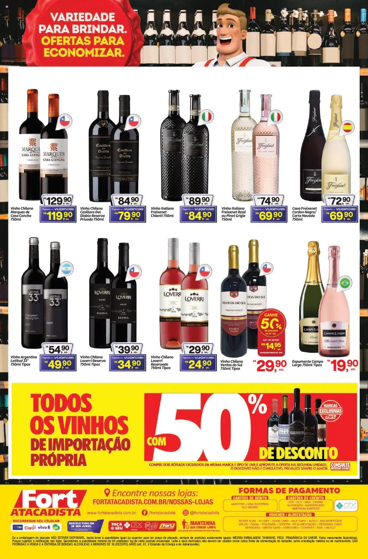 Fort Atacadista Folheto - válido de 17.10.2025 | Página: 2 | Produtos: Fragrância, Espumante, Leite, Vinho