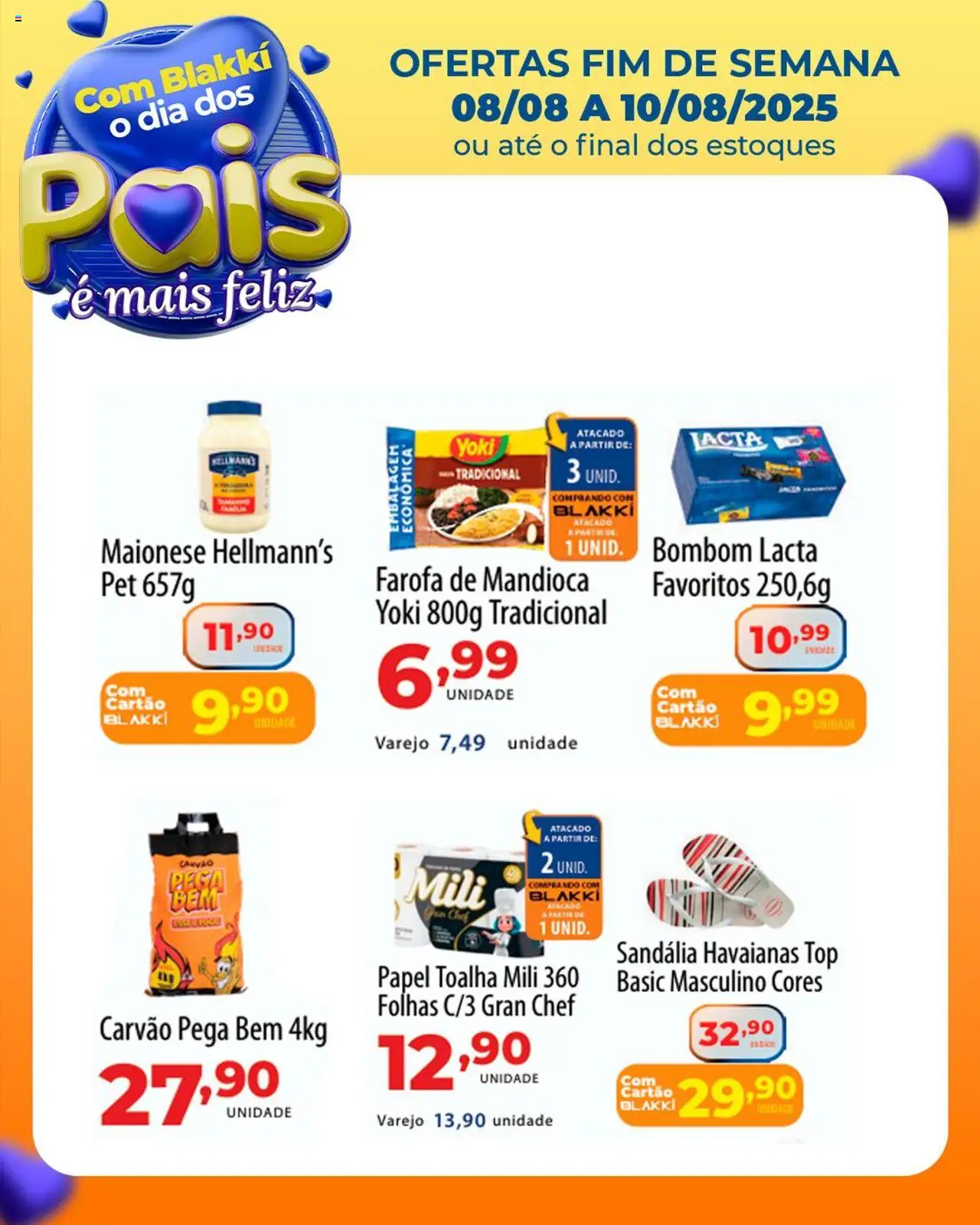 Akki Atacadista Folheto - válido de 08.08.2025 | Página: 3 | Produtos: Papel toalha, Maionese, Farofa, Bombom