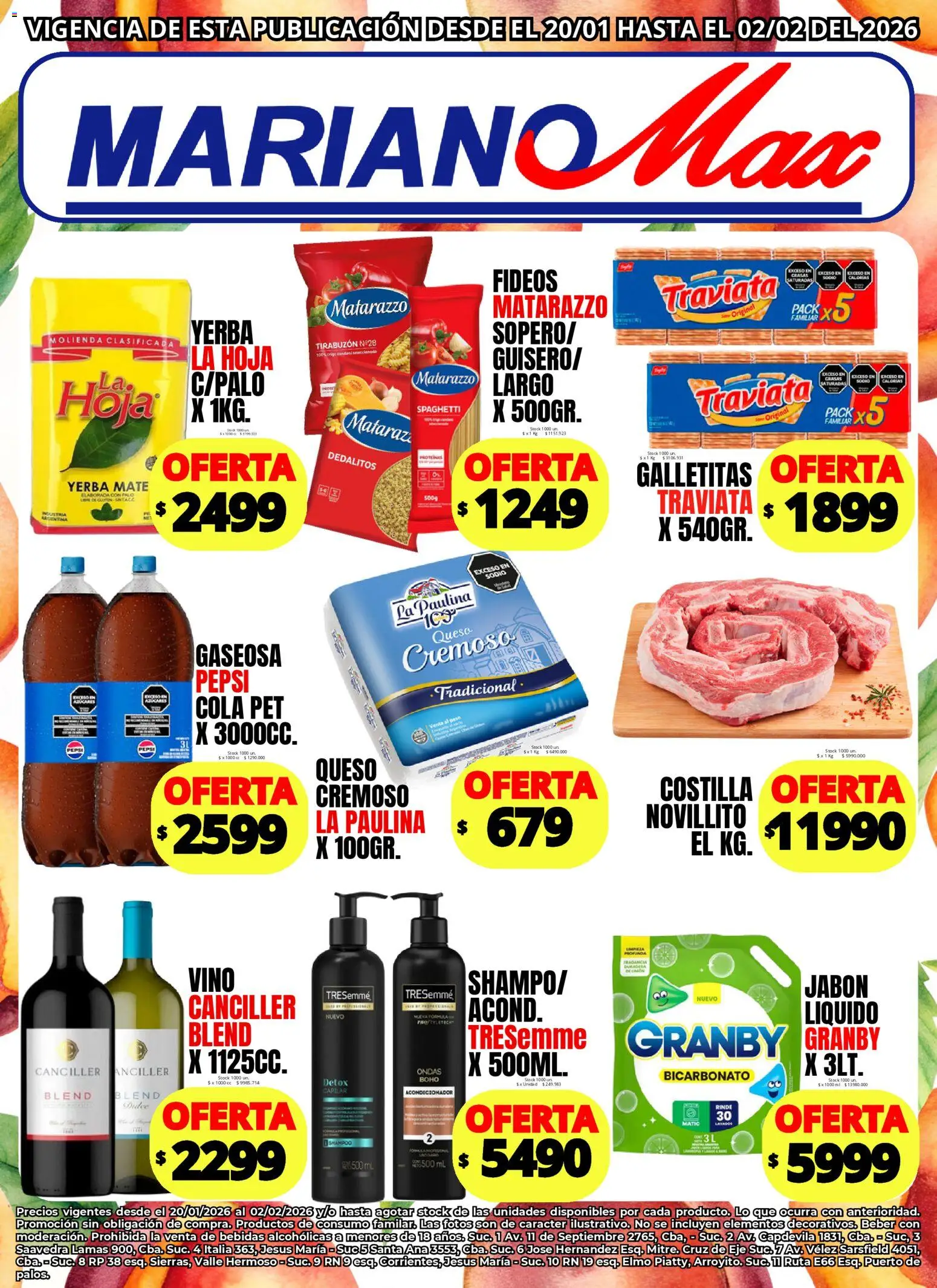 Mariano Max - Catálogo │ válido desde el 20.01.2026 | Página: 1 | Productos: Mate, Peso, Galletitas, Yerba