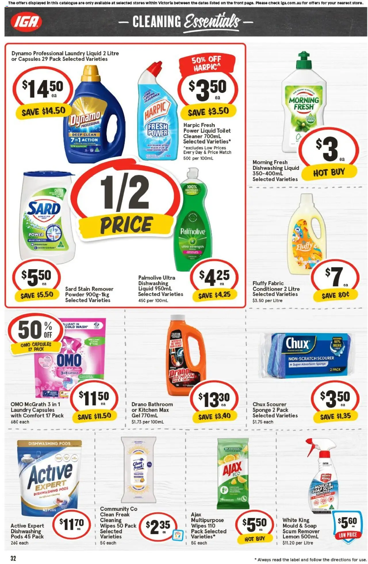 IGA catalogue - valid from 22.10.2025 | Page: 31 | Products: Milk, Shower gel, Toothpaste, Tablets