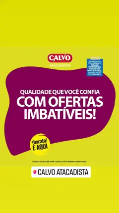 Calvo Atacadista - Ofertas da semana - Pré-Visualização do folheto da loja Calvo Atacadista, válido de 18.08.2025