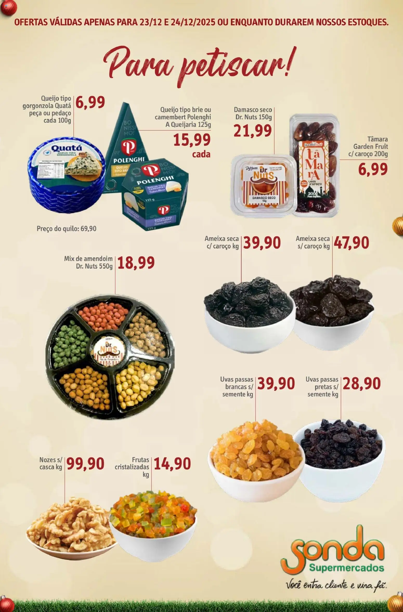 Sonda Folheto - válido de 23.12.2025 | Página: 5 | Produtos: Damasco, Brie, Nozes, Ameixa