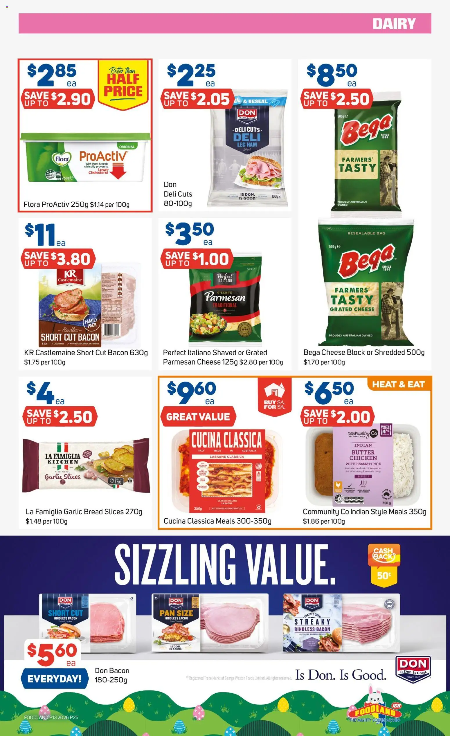 Foodland catalogue - valid from 25.03.2026 | Page: 25 | Products: Bacon, Curry, Cheese, Garlic