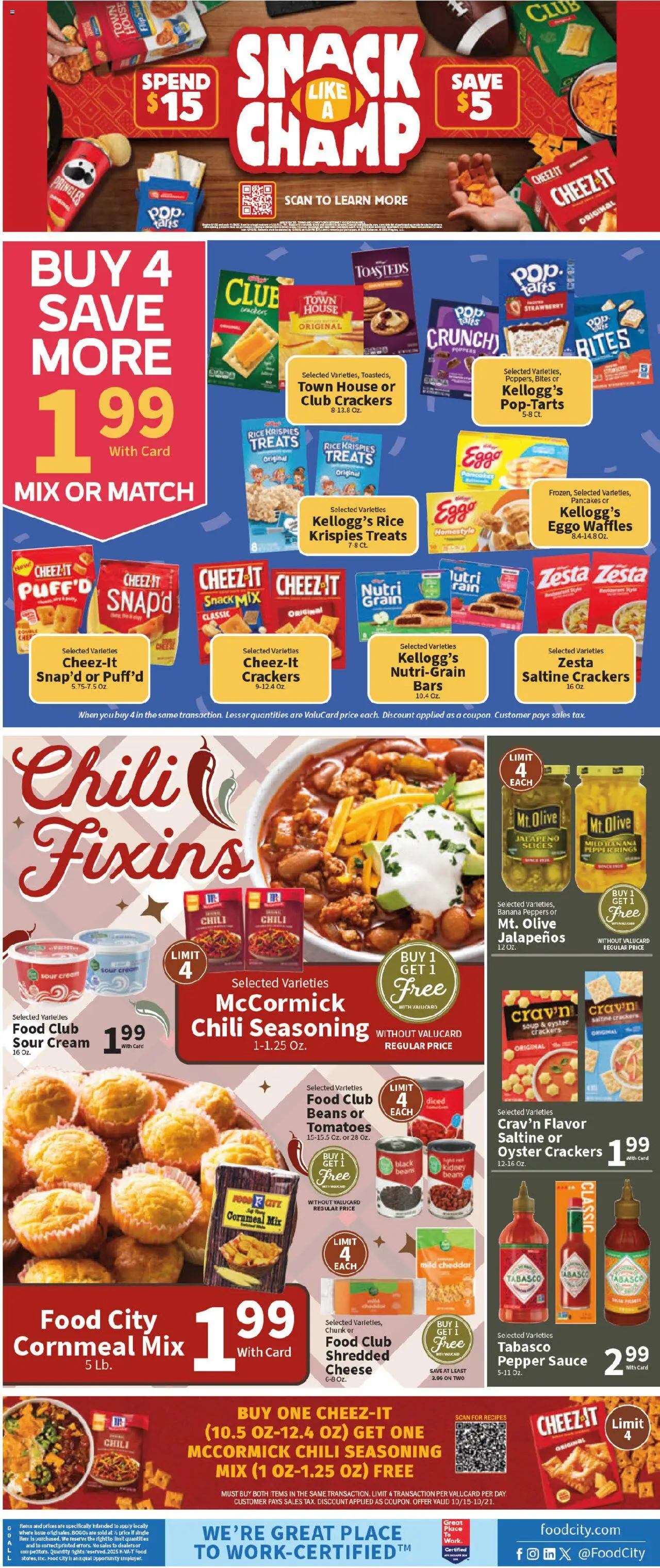 Food City Weekly Ad - valid from 15.10.2025 | Page: 8 | Products: Rice, Sour cream, Cream, Pepper
