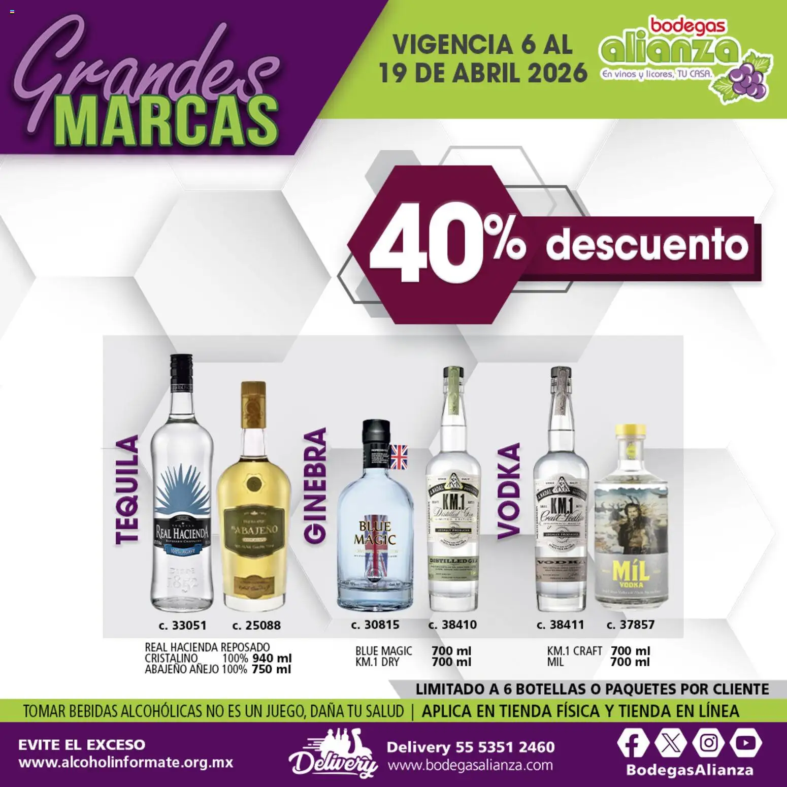 Nuevas ofertas de Bodegas Alianza válidas en toda la República Mexicana desde el 06.04.2026. ¡Encuentra las mejores ofertas en Bodegas Alianza catálogo Grandes Marcas! | Página: 2