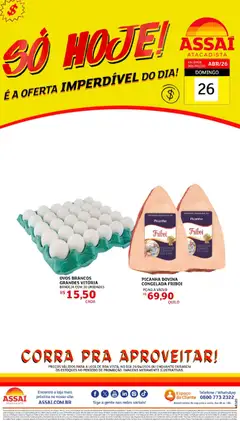 Assaí Atacadista ofertas - RR - Pré-Visualização do folheto da loja Assaí Atacadista, válido de 26.04.2026