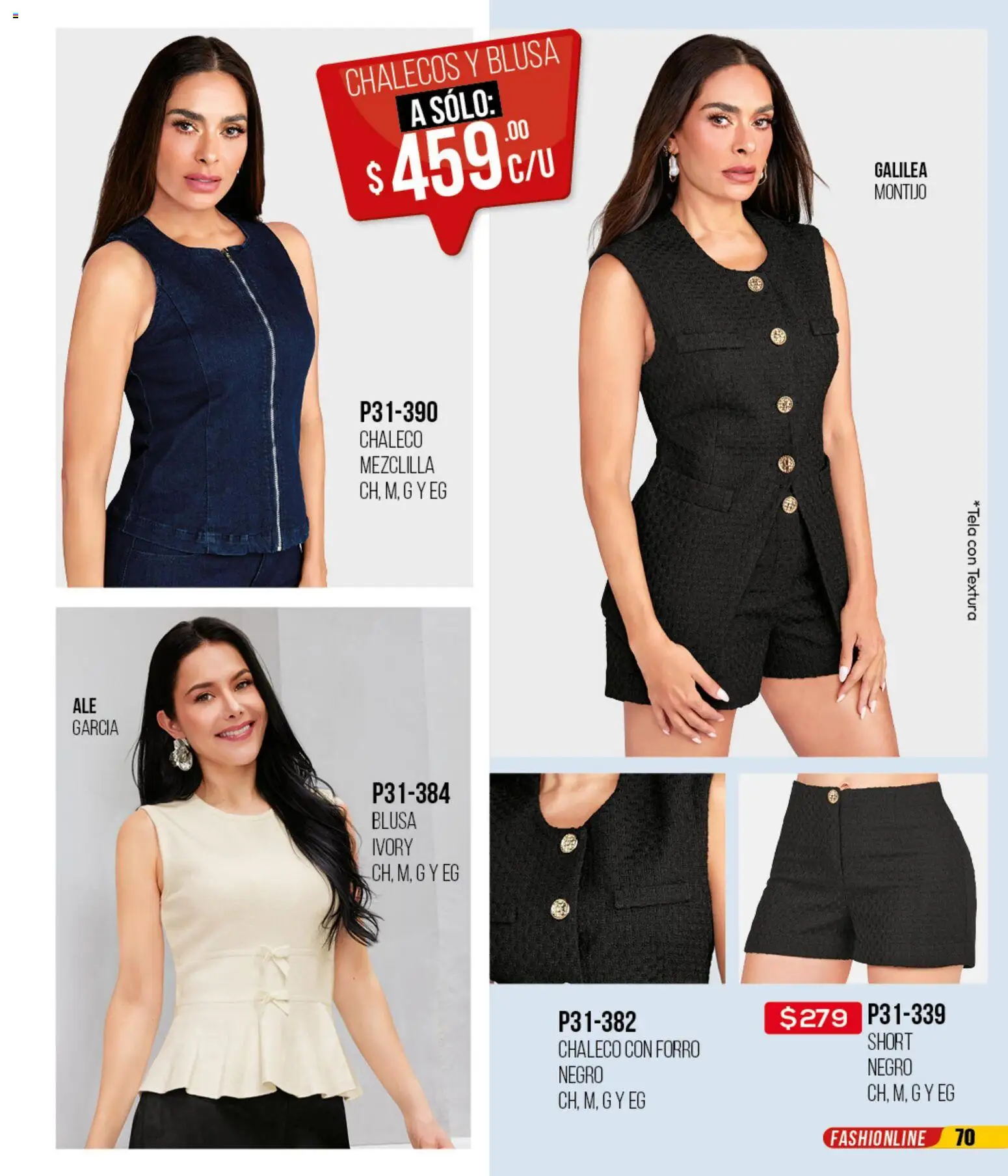 Nuevas ofertas de Cklass válidas en toda la República Mexicana desde el 12.01.2026. ¡Encuentra las mejores ofertas en Cklass catálogo Mega Ofertas Ropa! | Página: 71 | Productos: Blusa, Chaleco, Short