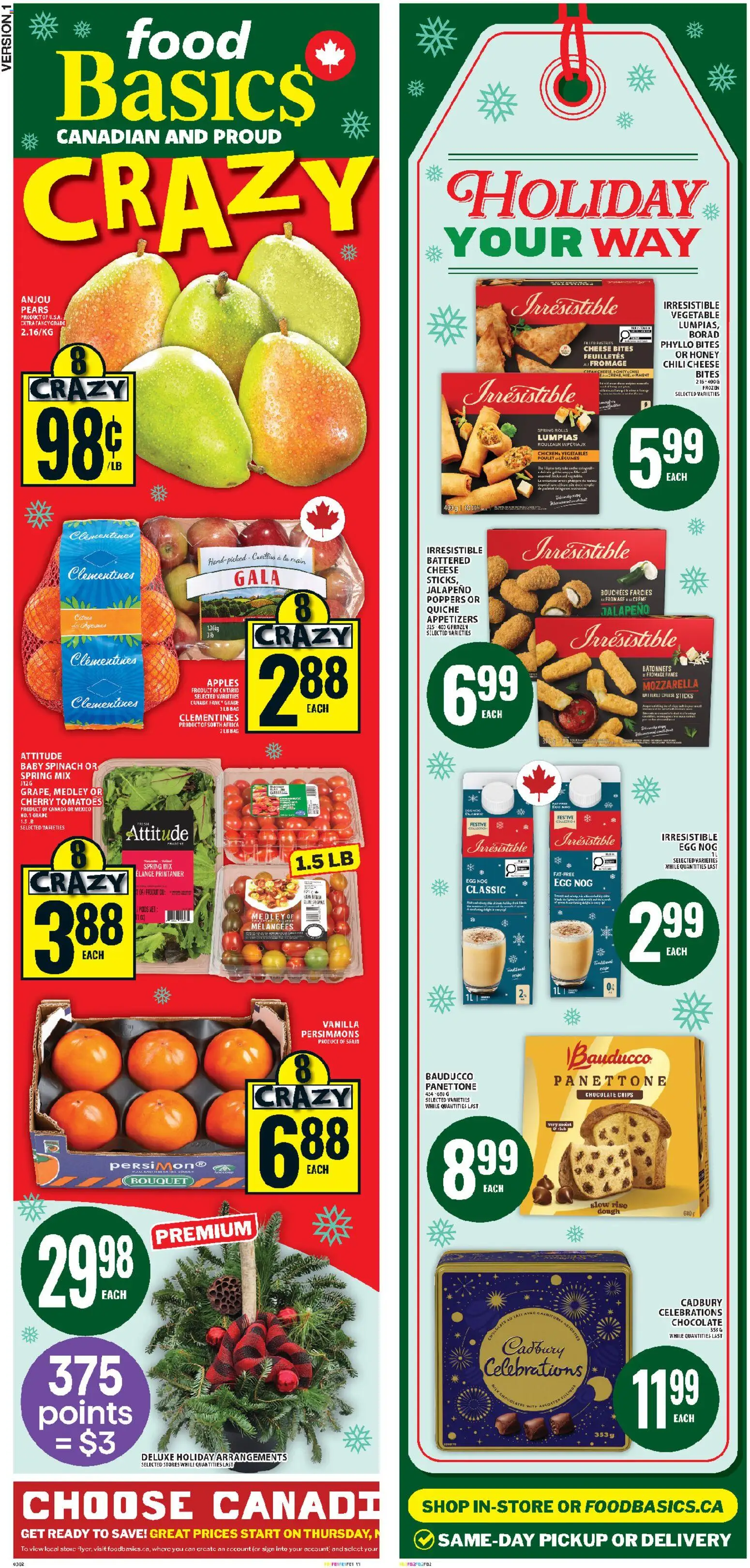 Food Basics flyer valid from 27.11.2025 | Page: 2 | Products: Chips, Chocolate, Apples, Tomatoes