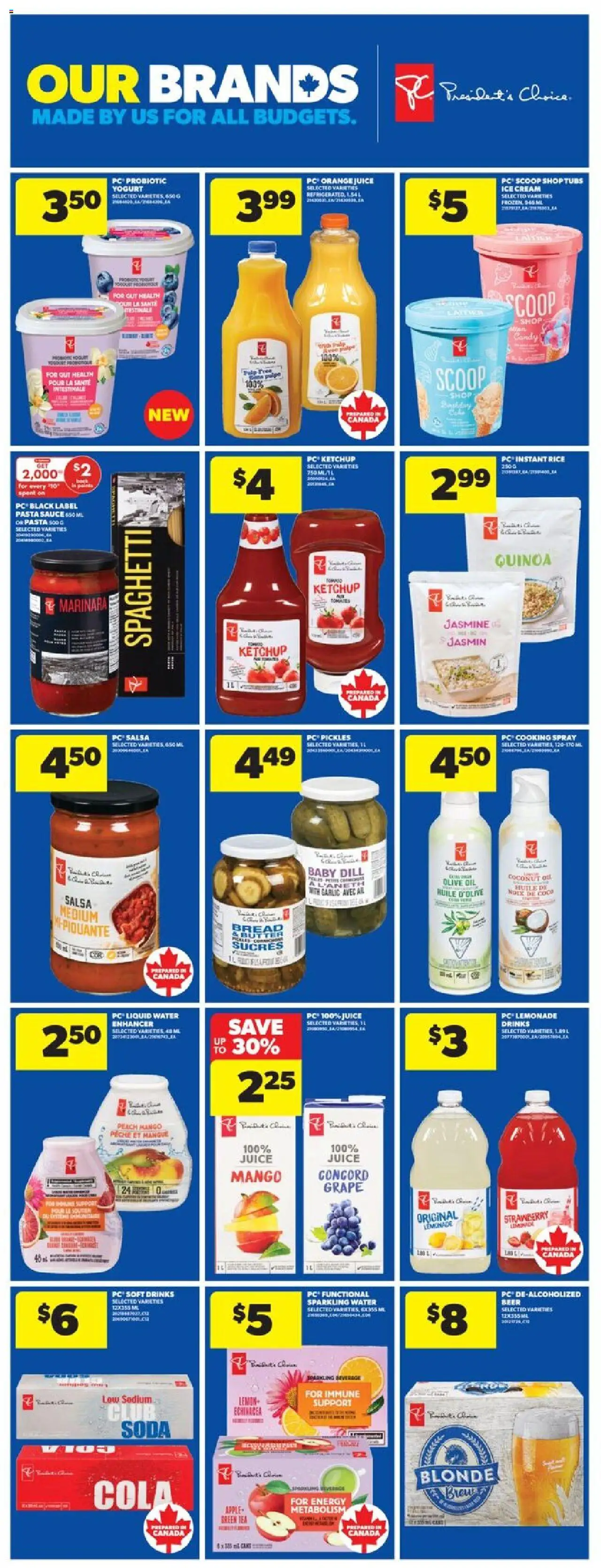 Real Canadian Superstore flyer valid from 18.09.2025 | Page: 23 | Products: Tea, Ketchup, Ice cream, Beer